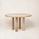 Round Topa Meşe Yemek & Toplantı Masası-Yemek Masası-Innature Home-NowShopFun