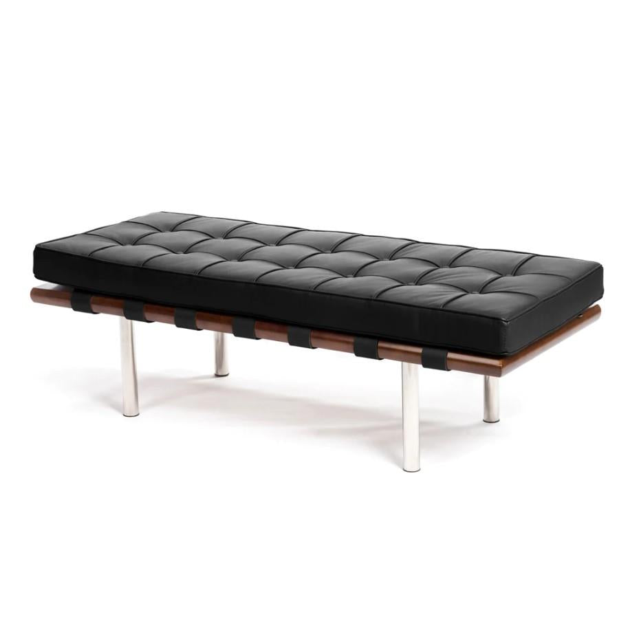 Rove Metal Leather Bench