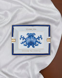 Royal Blue Blanc Altın Kenarlı Küllük - Beyaz
