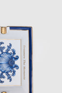 Royal Blue Blanc Altın Kenarlı Küllük - Beyaz