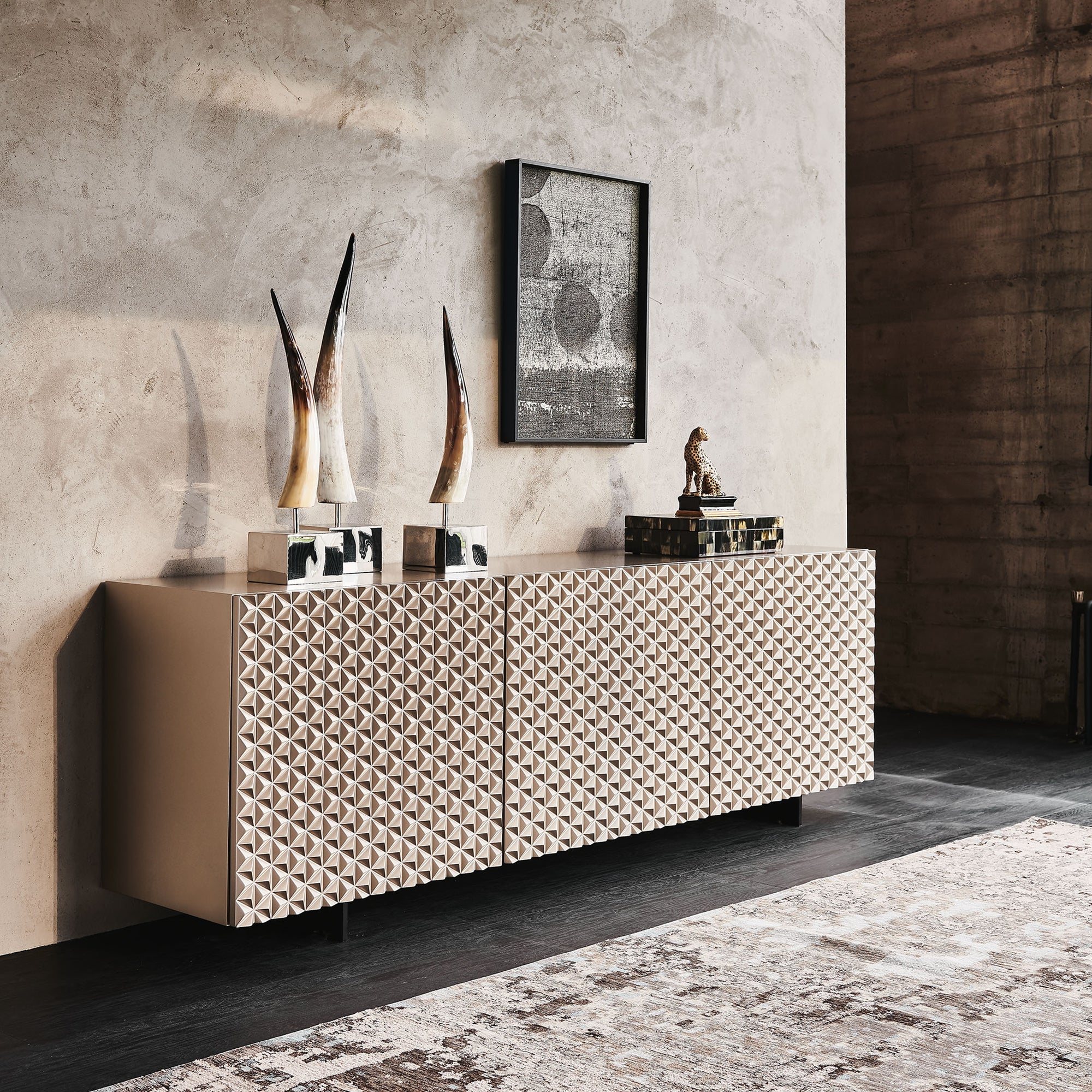 Royalton Titanyum Renk Ahşap Büfe-Büfe-Cattelan Italia-NowShopFun