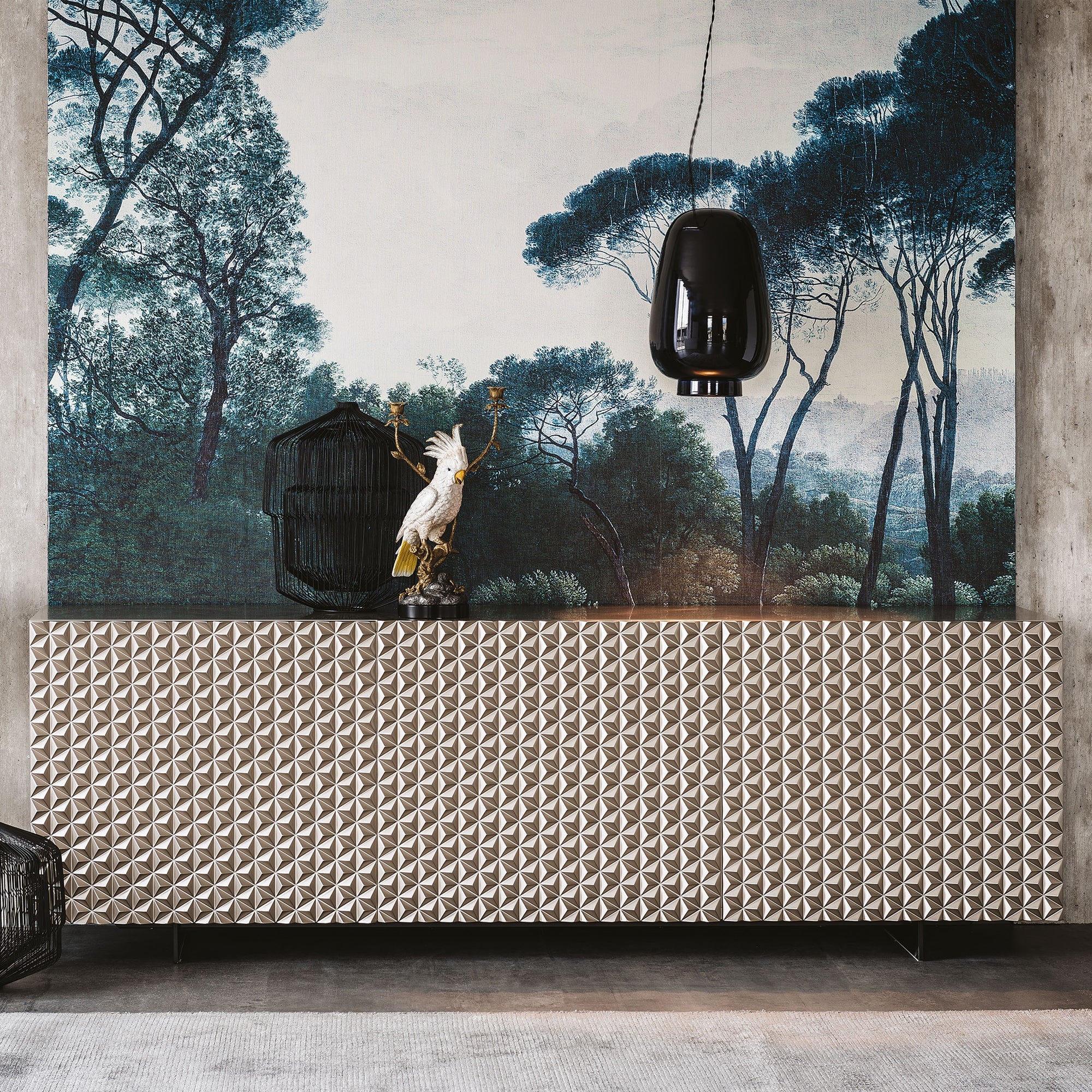 Royalton Titanyum Renk Ahşap Büfe-Büfe-Cattelan Italia-NowShopFun