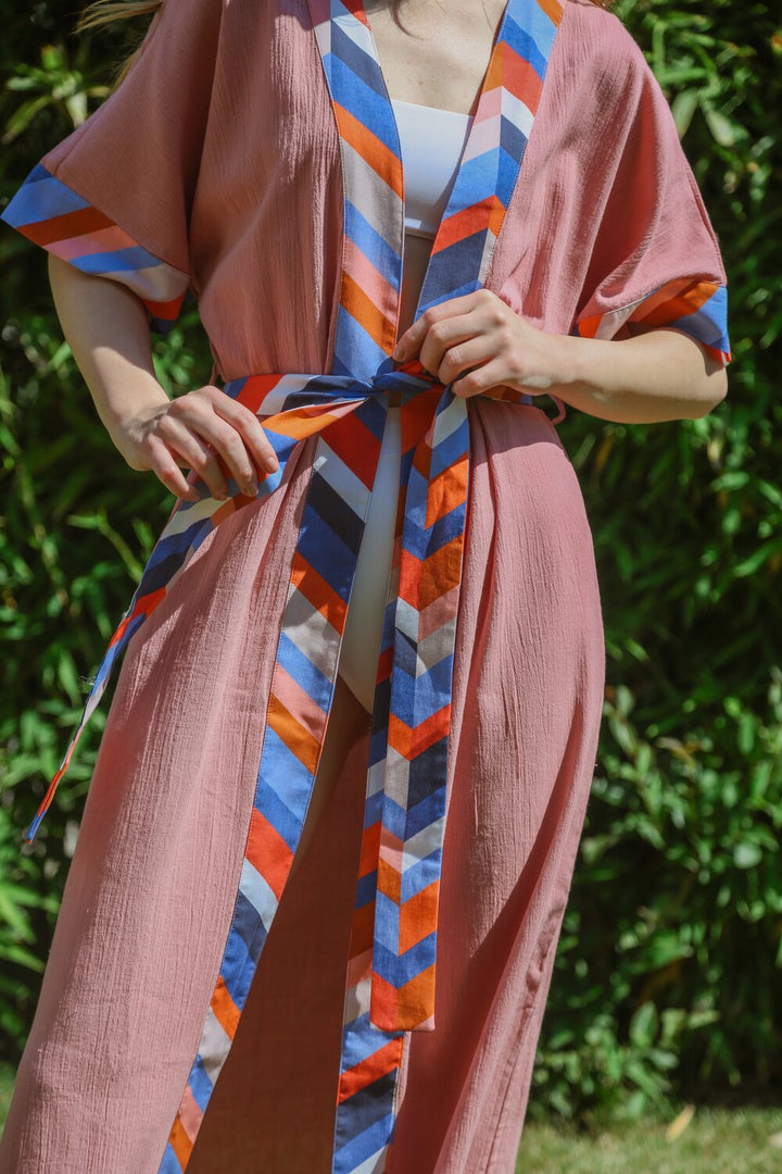 Realistic Kimono – Banded Blush