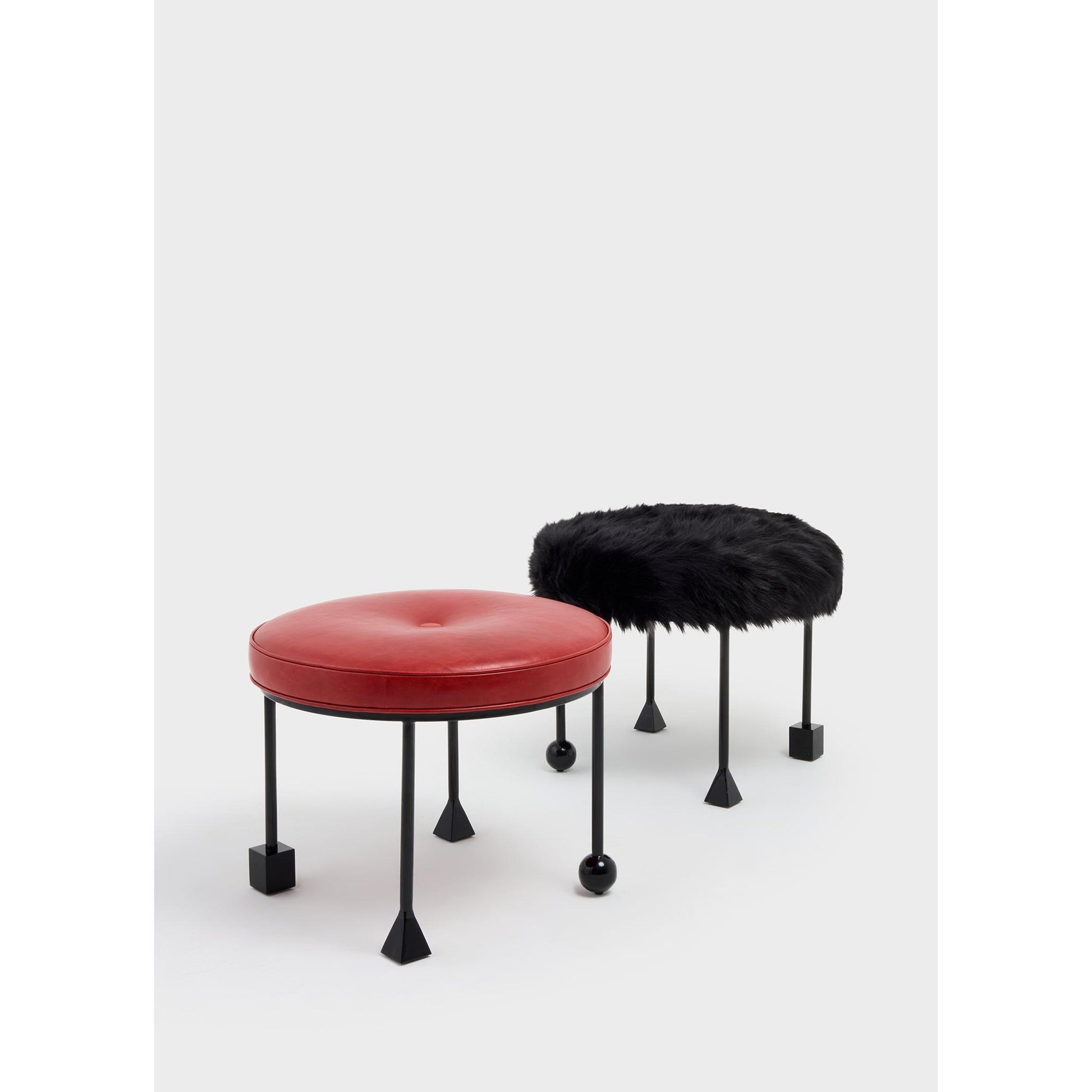 Ruby Stool Deri Puf-Puf-ALPAQ STUDIO-NowShopFun