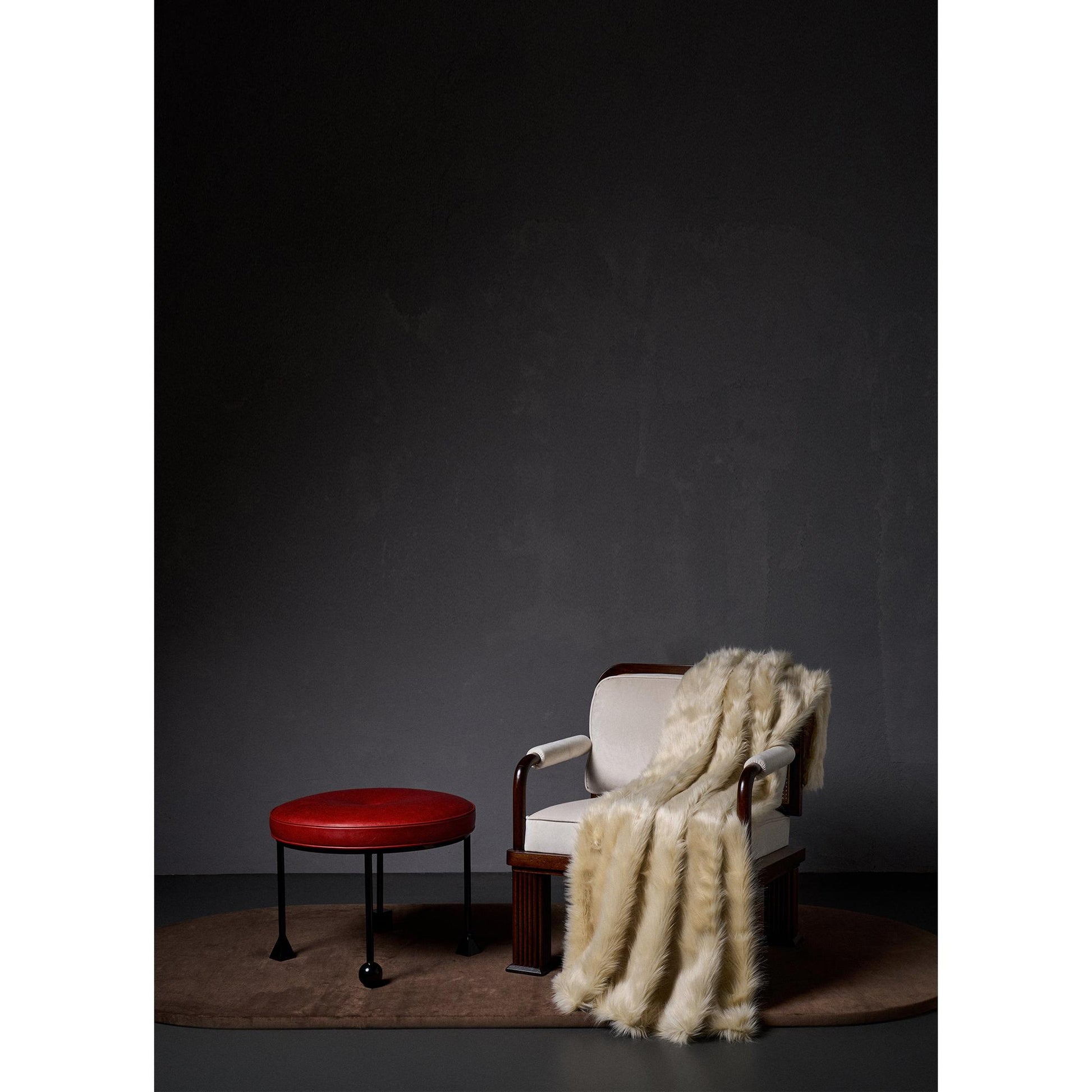 Ruby Stool Deri Puf-Puf-ALPAQ STUDIO-NowShopFun