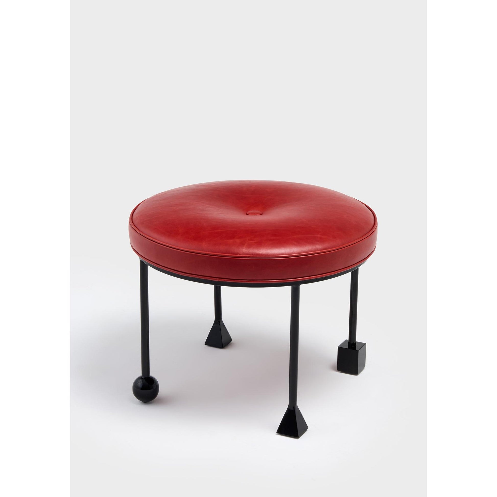 Ruby Stool Deri Puf-Puf-ALPAQ STUDIO-NowShopFun