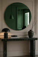 Ruby Yuvarlak Renkli Cam Duvar Aynası
