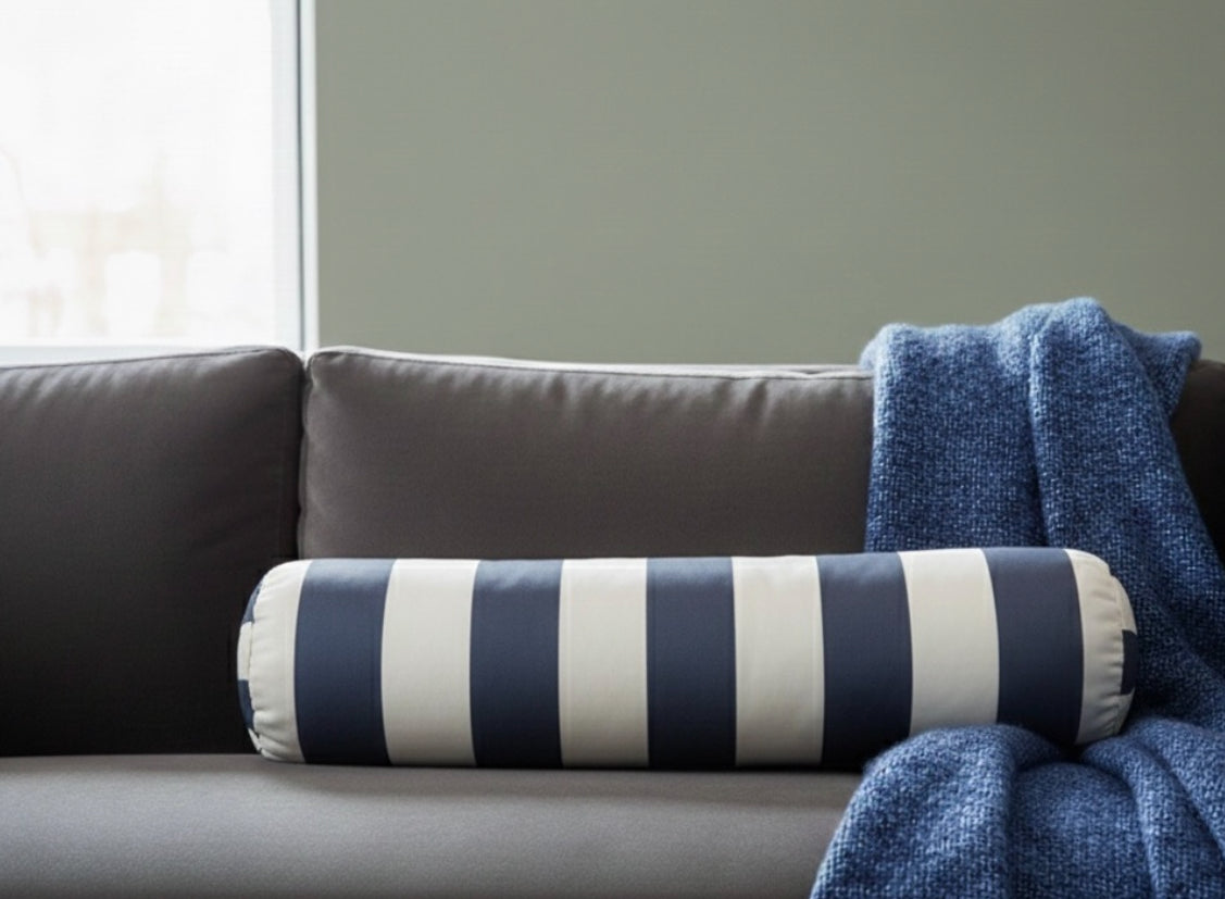 Ruki, Çizgili Kadife Dolgulu Sosis Yastık