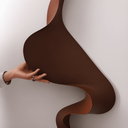 S Wave Duvar Dekoru – El İşçiligi 3D Modern Duvar Aksesuarı / S Wave Wall Decor – Handmade 3D Modern Wall Sculpture
