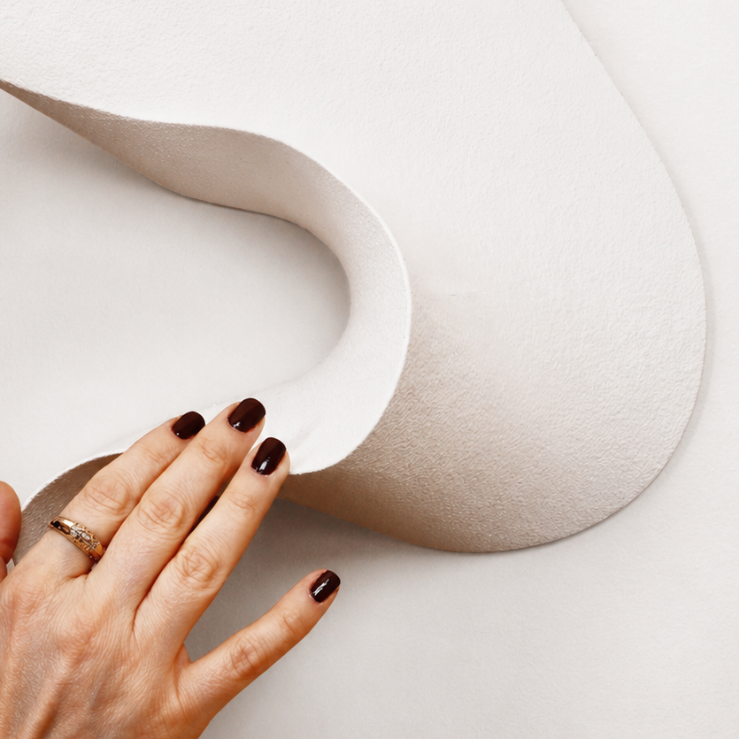 S Wave Duvar Dekoru – El İşçiligi 3D Modern Duvar Aksesuarı / S Wave Wall Decor – Handmade 3D Modern Wall Sculpture