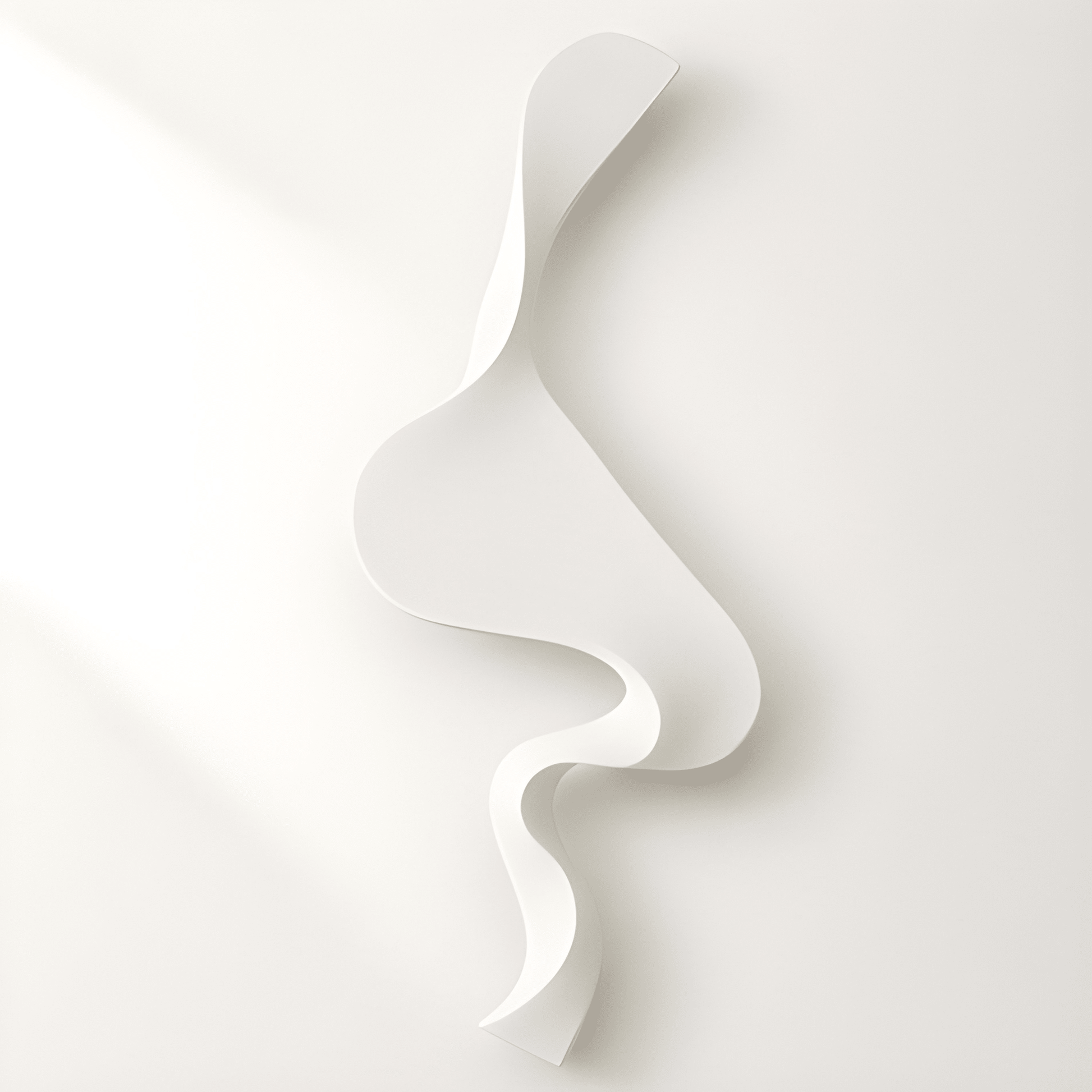 S Wave Duvar Dekoru – El İşçiligi 3D Modern Duvar Aksesuarı / S Wave Wall Decor – Handmade 3D Modern Wall Sculpture