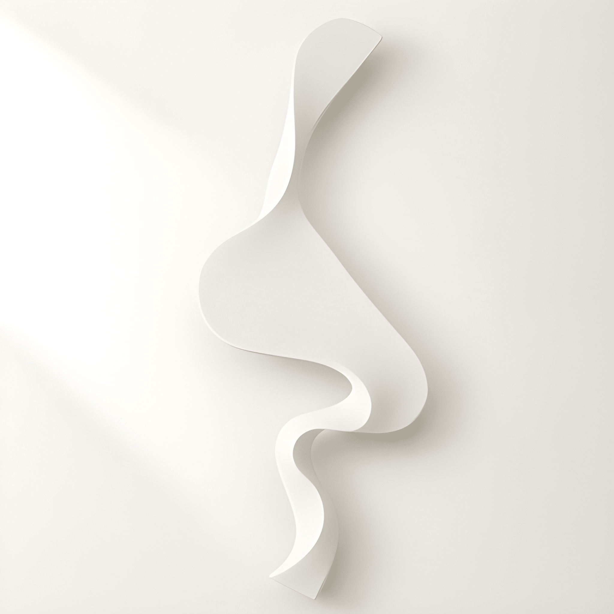 S Wave Duvar Dekoru – El İşçiligi 3D Modern Duvar Aksesuarı / S Wave Wall Decor – Handmade 3D Modern Wall Sculpture