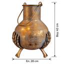 Firenze Ayaklı Bronz Vazo