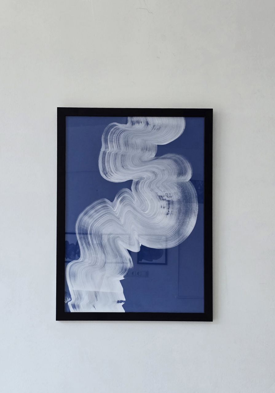 Saf Beyaz Dalga 1 Tablo-Tablo-VİDİ Art Studio-NowShopFun