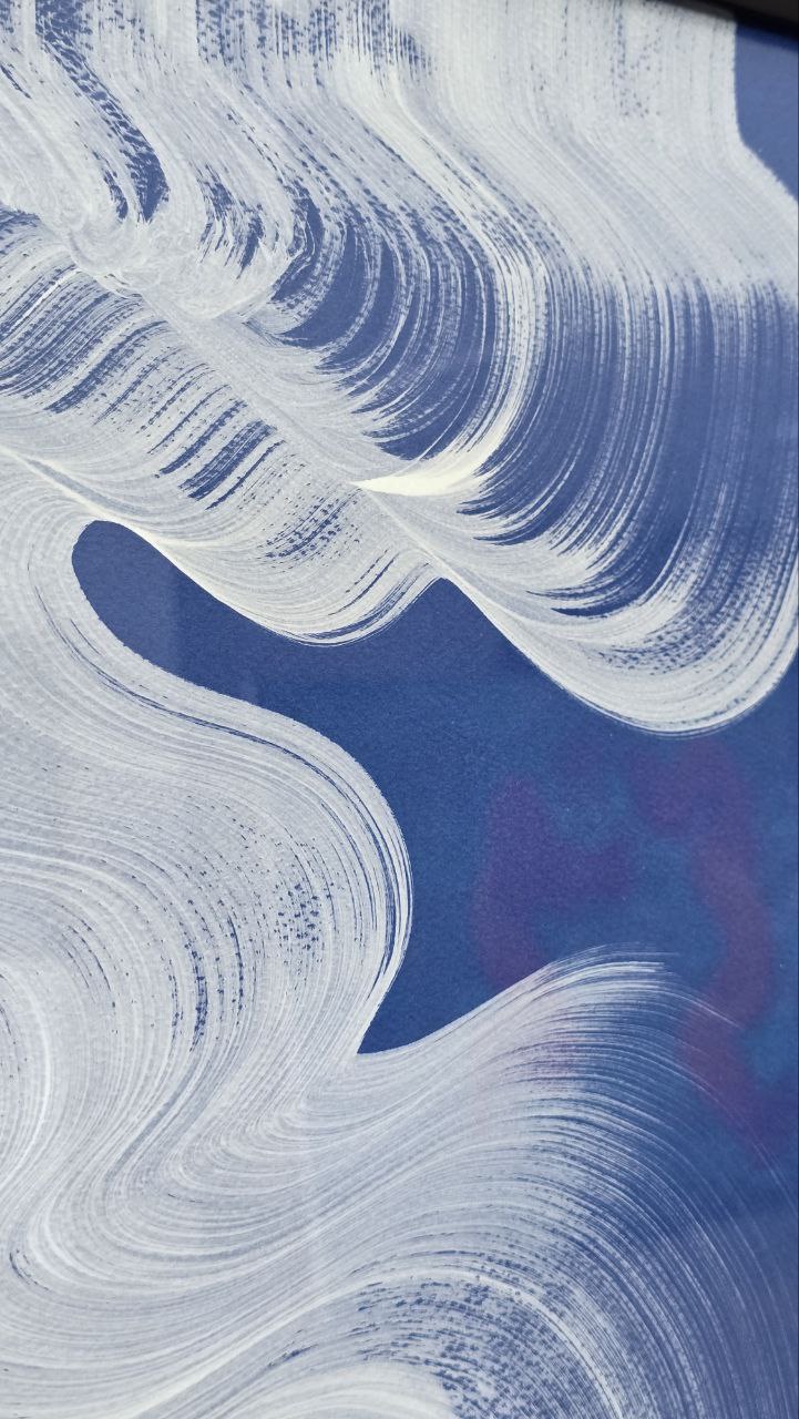 Saf Beyaz Dalga 2 Tablo-Tablo-VİDİ Art Studio-NowShopFun