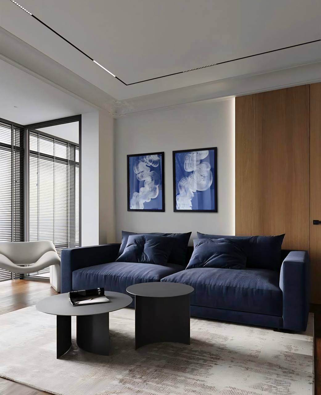 Saf Beyaz Dalga 2 Tablo-Tablo-VİDİ Art Studio-NowShopFun