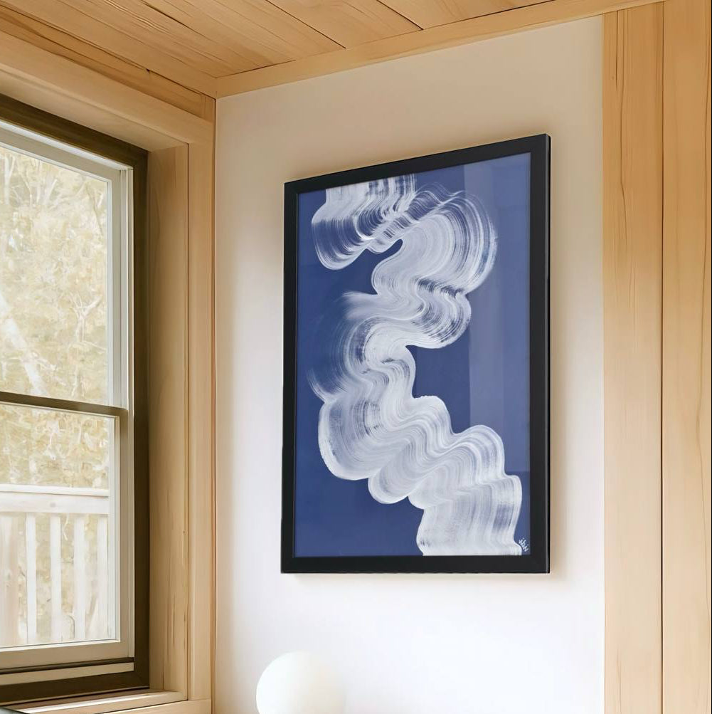 Saf Beyaz Dalga 2 Tablo-Tablo-VİDİ Art Studio-NowShopFun