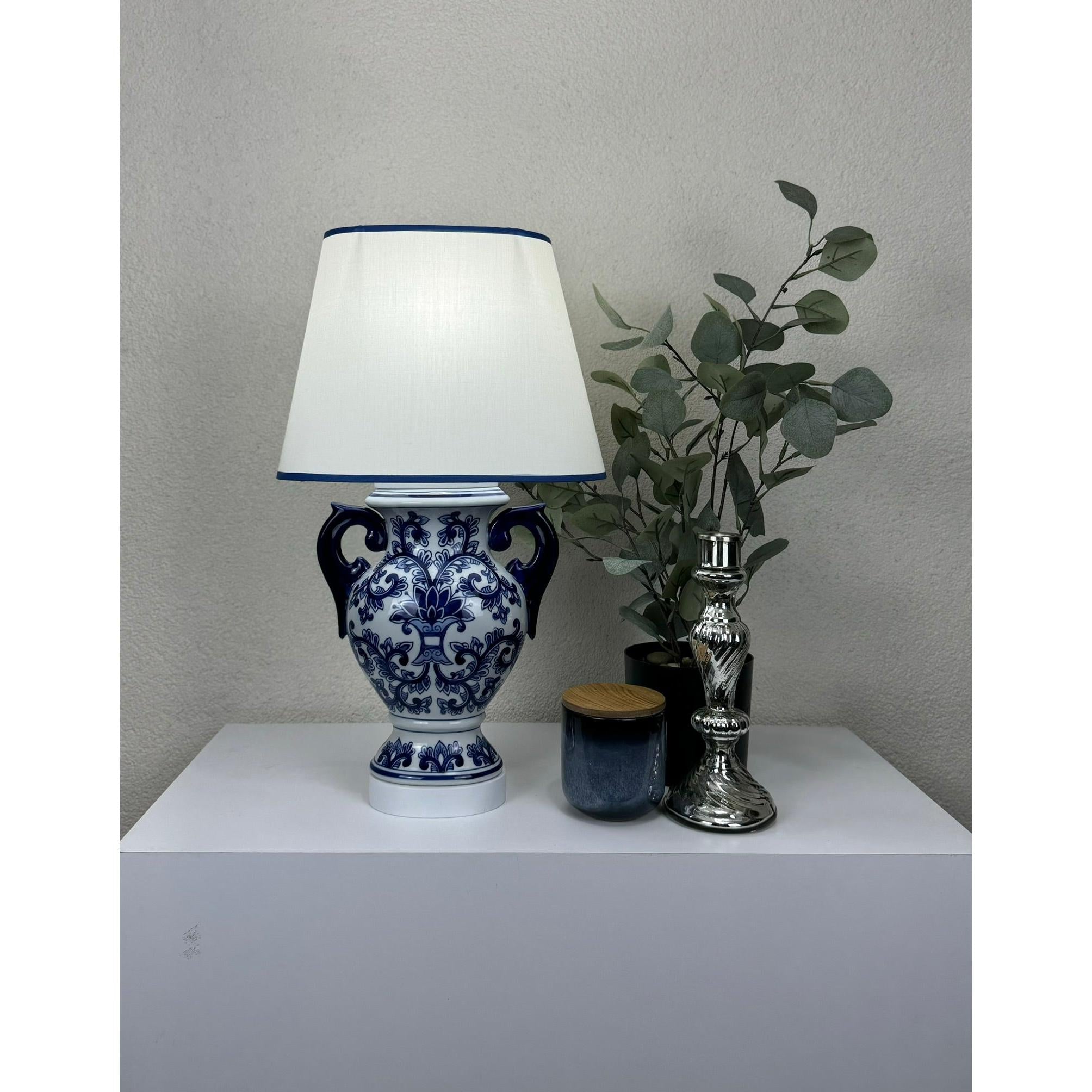 Sagaza Blue Blanc Porselen Abajur