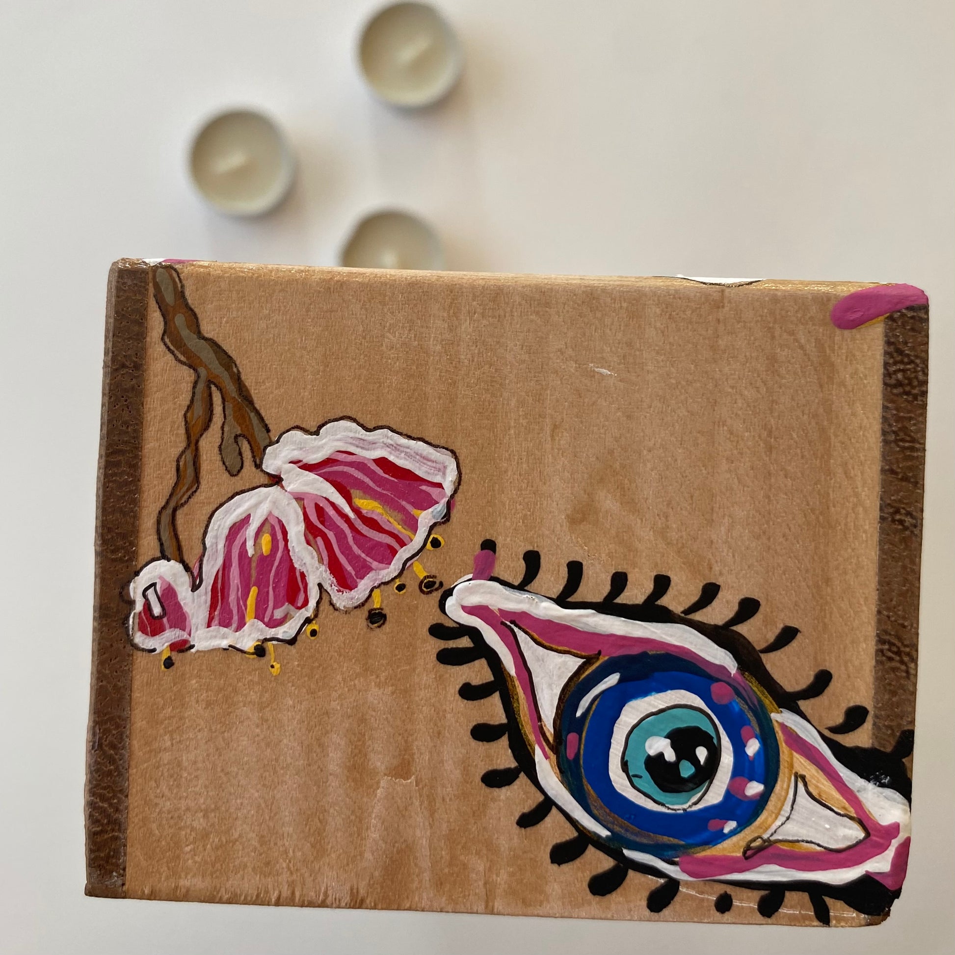 Sakura Eyes Üçlü Tealight Mumluk