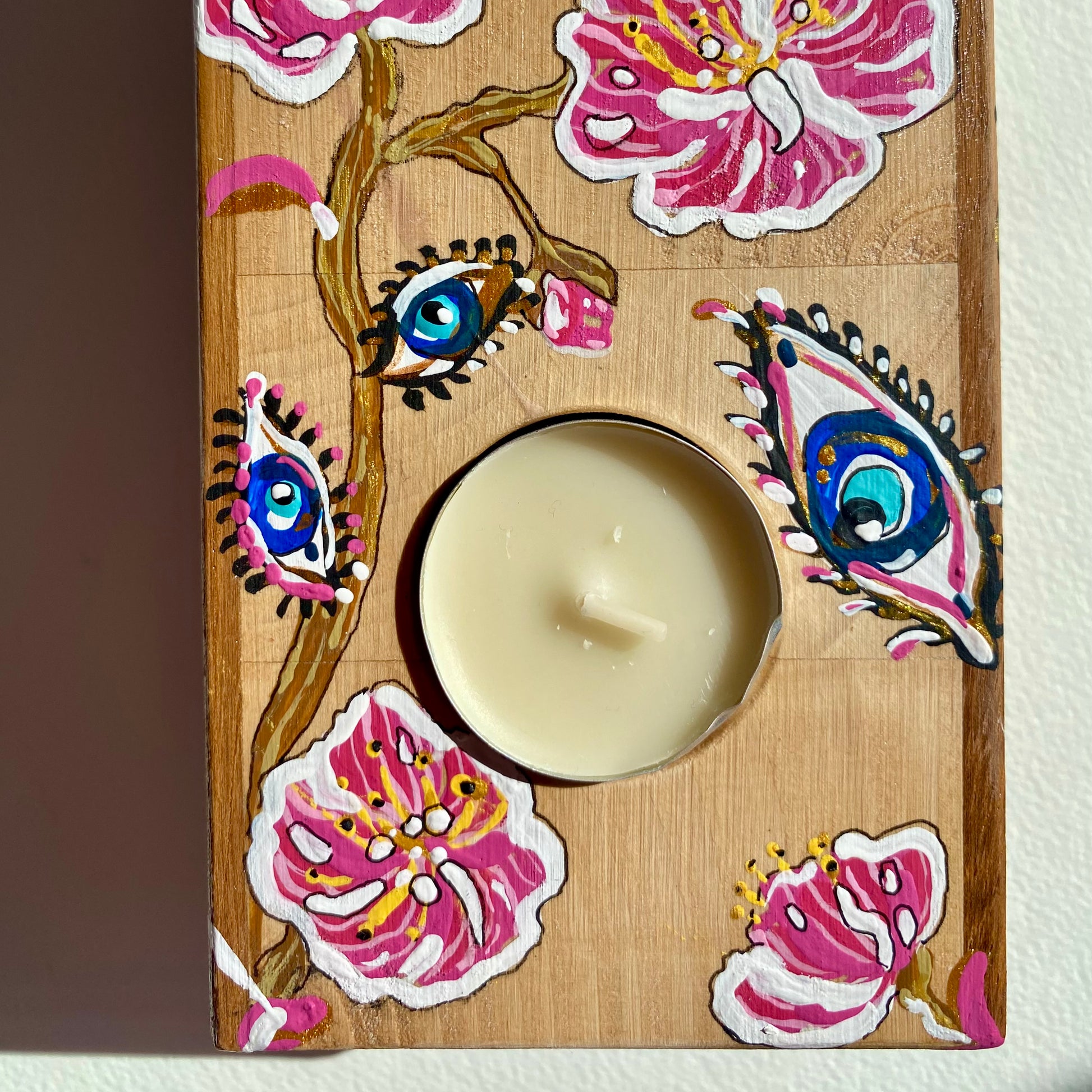 Sakura Eyes Üçlü Tealight Mumluk