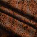 Salento Terracotta Jakarlı Kahverengi Kadife Üçgen Katmanlı Puf-Puf-Cipretti-NowShopFun