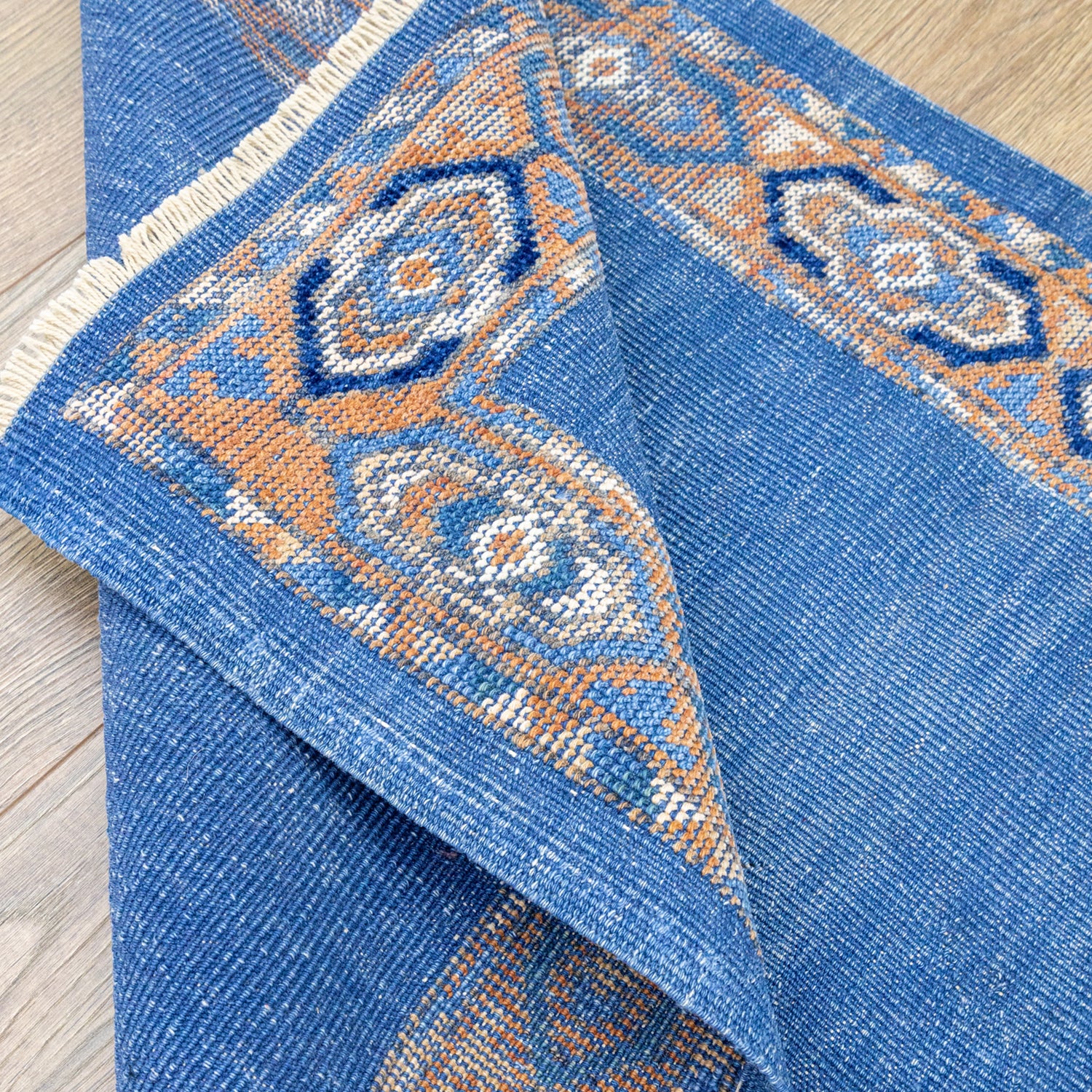 Salin Etnik Bordürlü El Dokuma Halı Kilim 85x133 cm-Kilim & Halı-Soho Antiq-NowShopFun