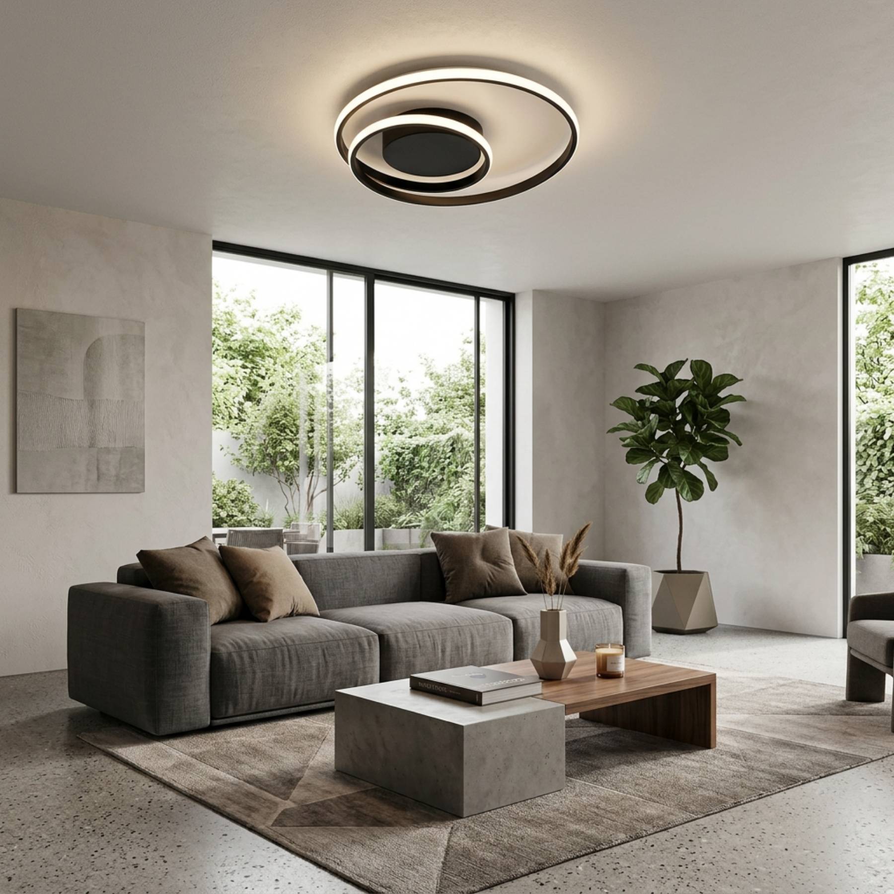 Salto Plafonyer Led Avize 50 Cm