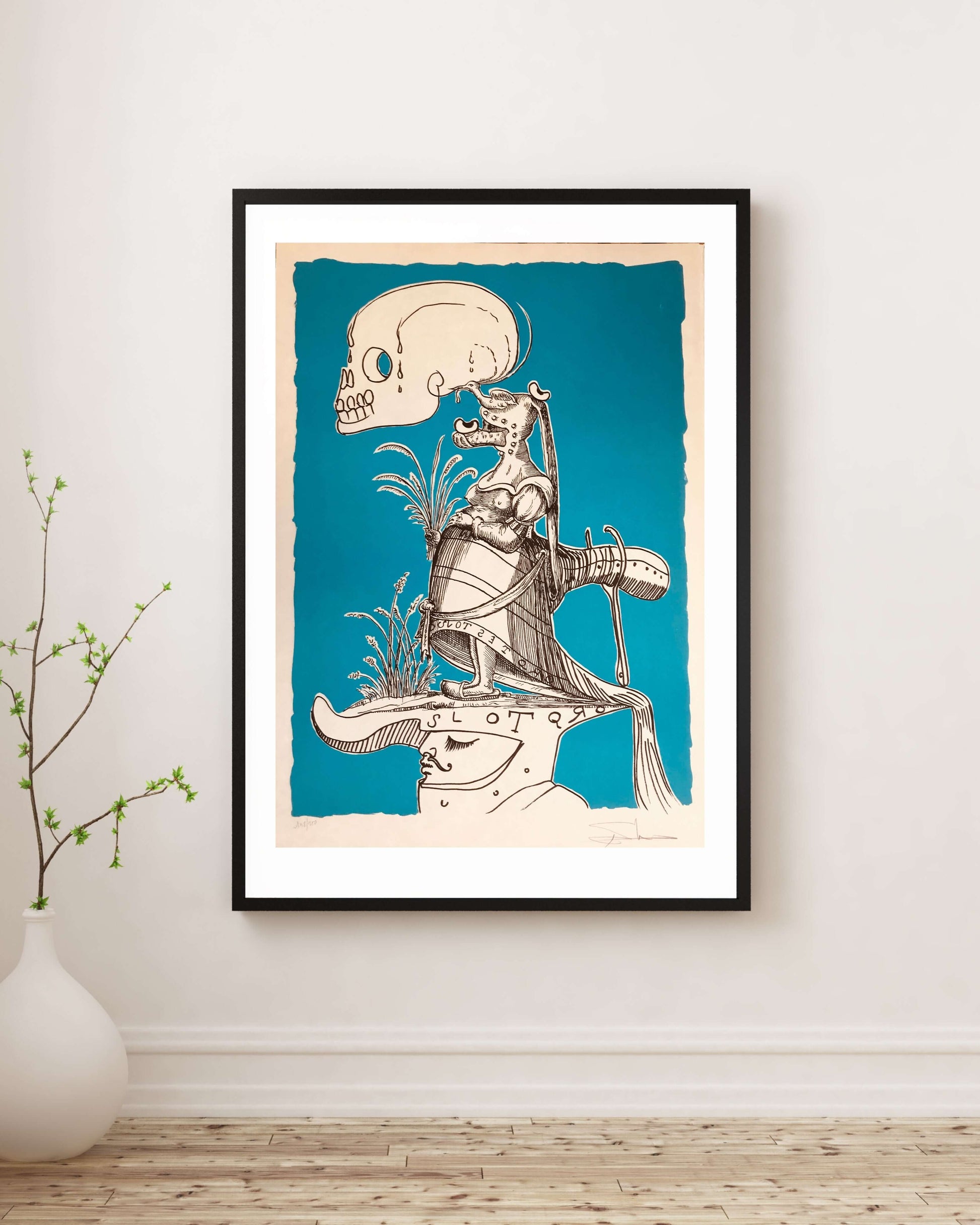 Salvador Dalí - Doğum ve Ölümün Miğferi - Pantagruel fine art baskı