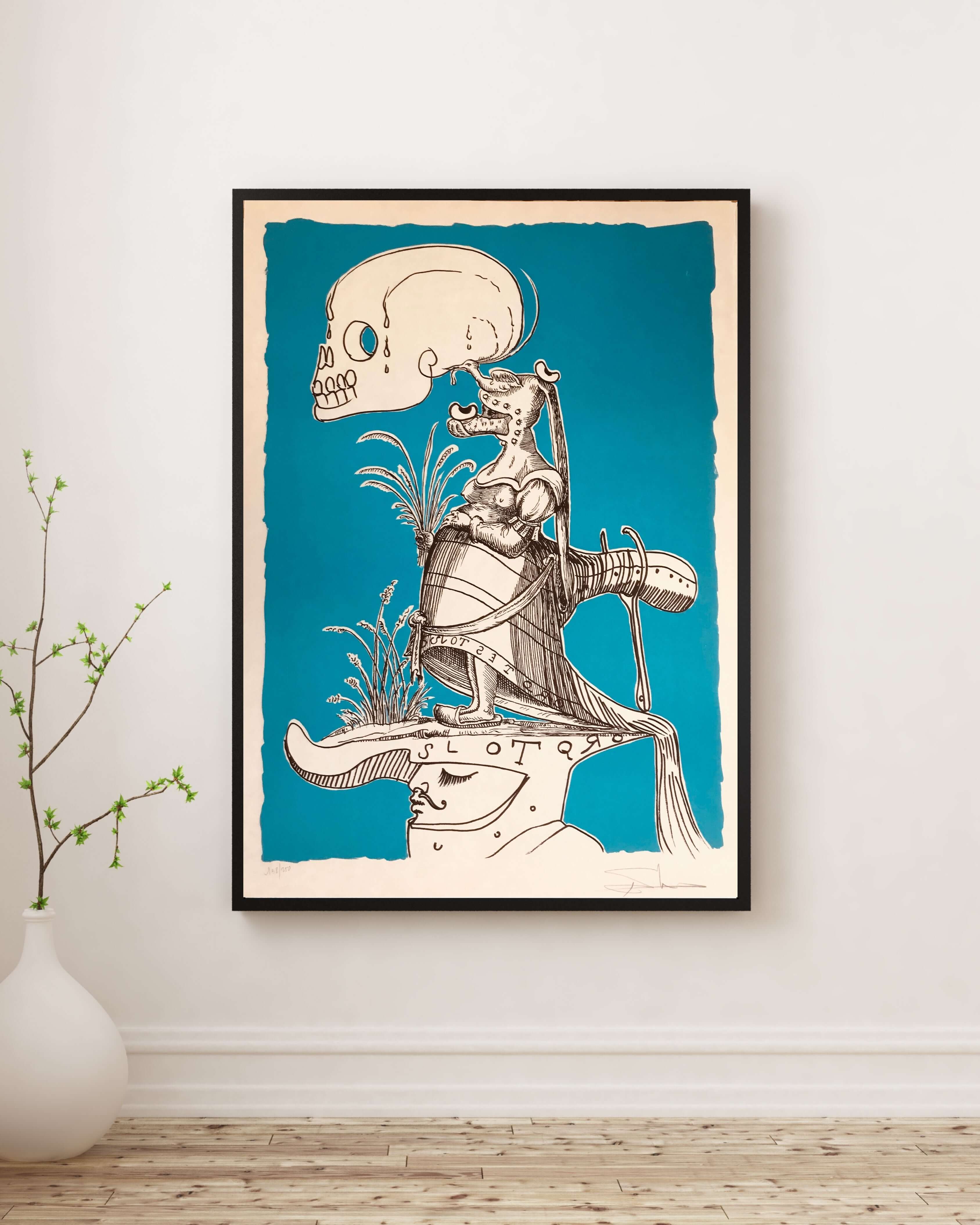 Salvador Dalí - Doğum ve Ölümün Miğferi - Pantagruel fine art baskı