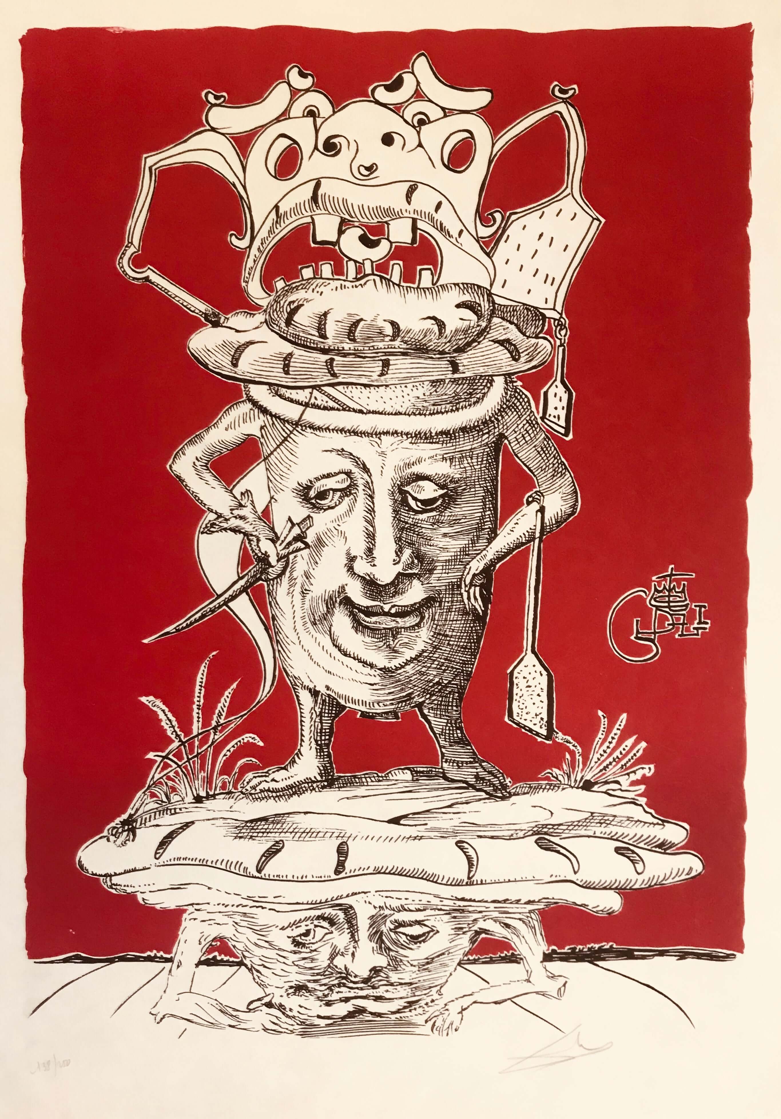 Salvador Dalí - Pastacı Aşçı - Pantagruel fine art baskı