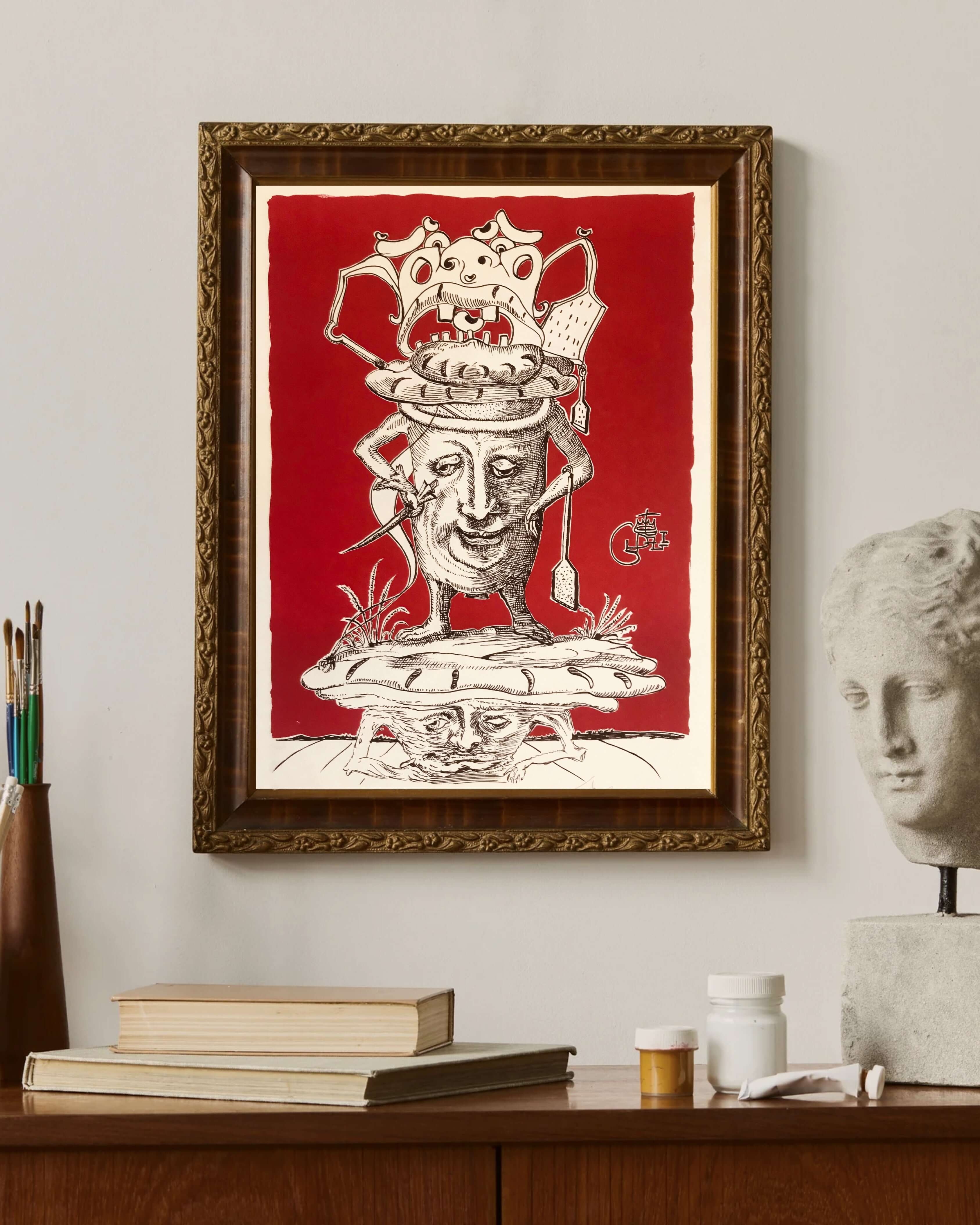 Salvador Dalí - Pastacı Aşçı - Pantagruel fine art baskı