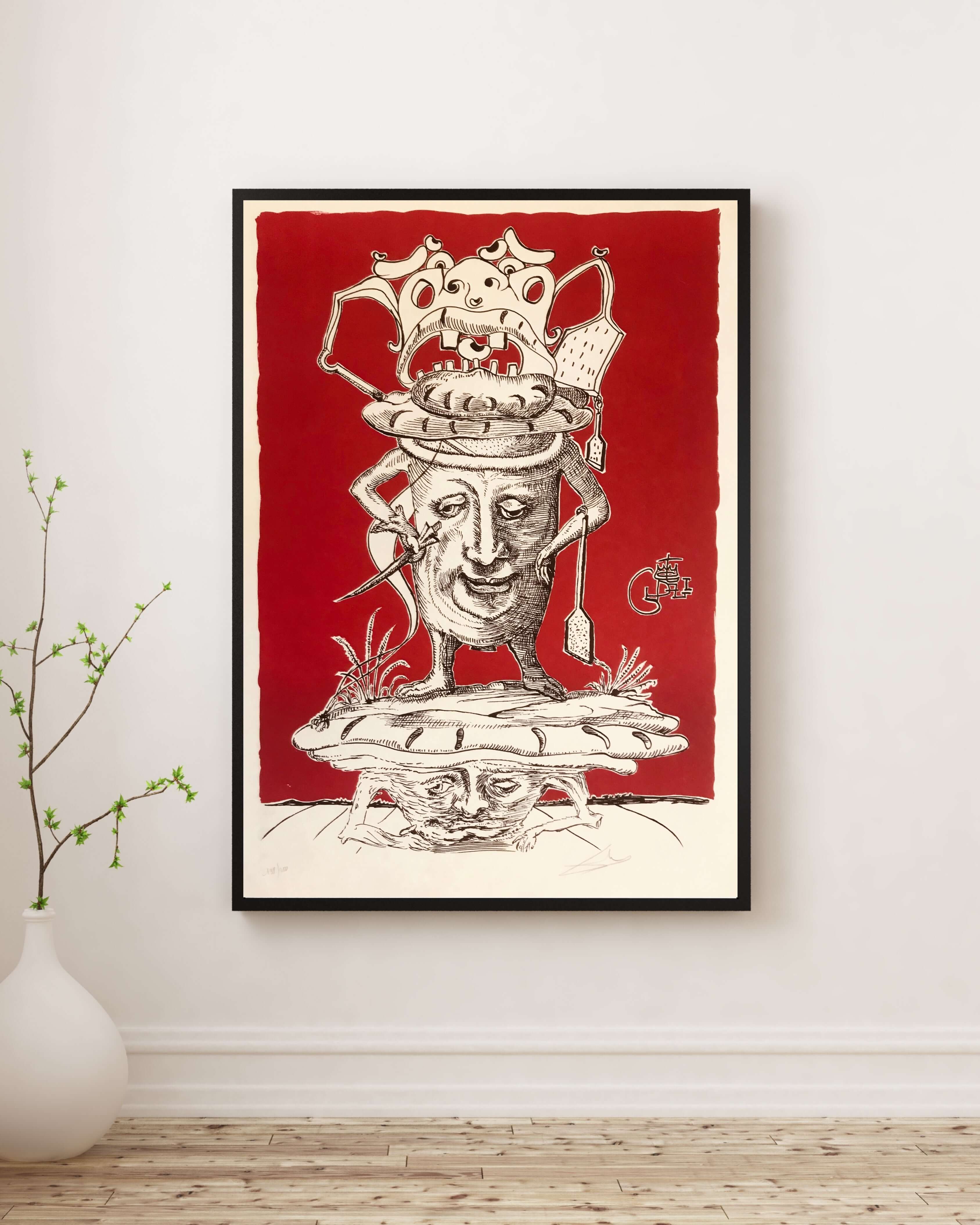 Salvador Dalí - Pastacı Aşçı - Pantagruel fine art baskı