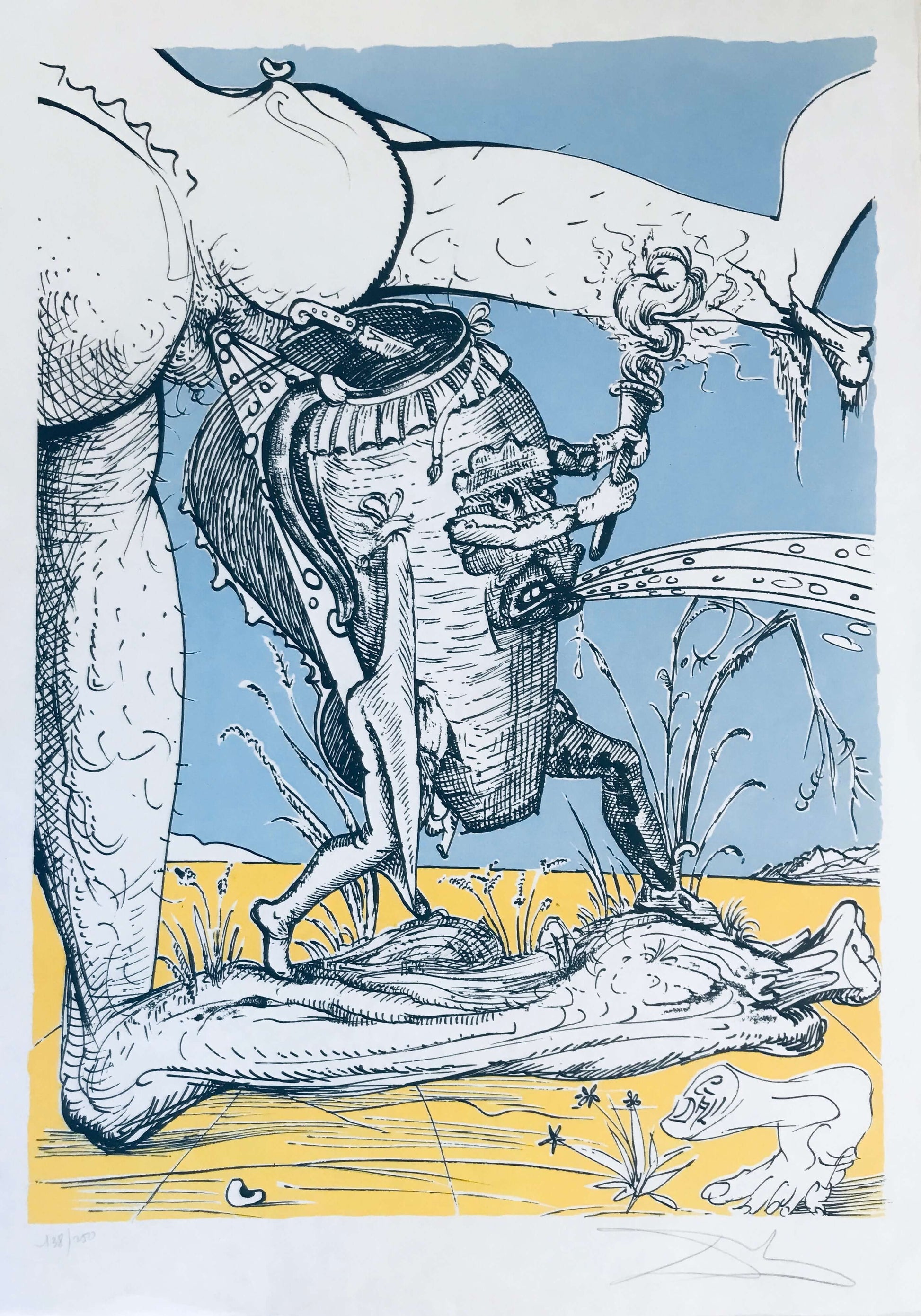 Salvador Dalí - Pétomane Kavanozu - Pantagruel fine art baskı