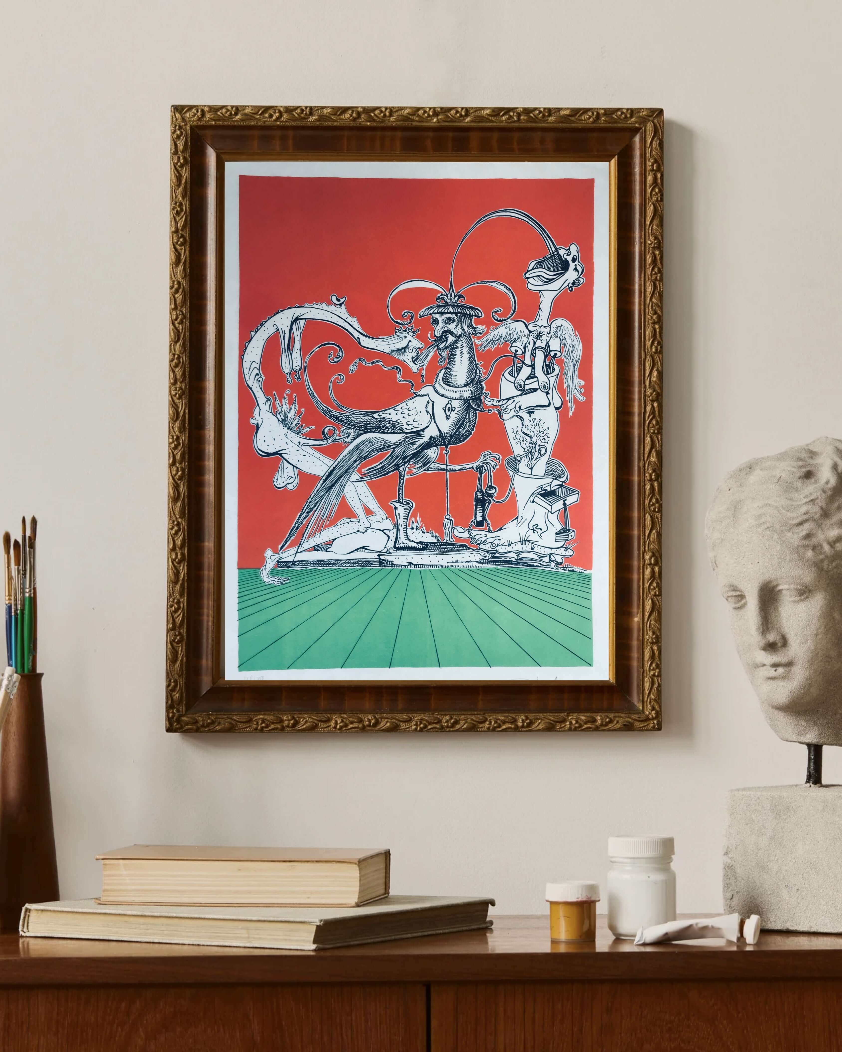 Salvador Dalí - Yamyam Gurmeler - Pantagrue fine art baskı