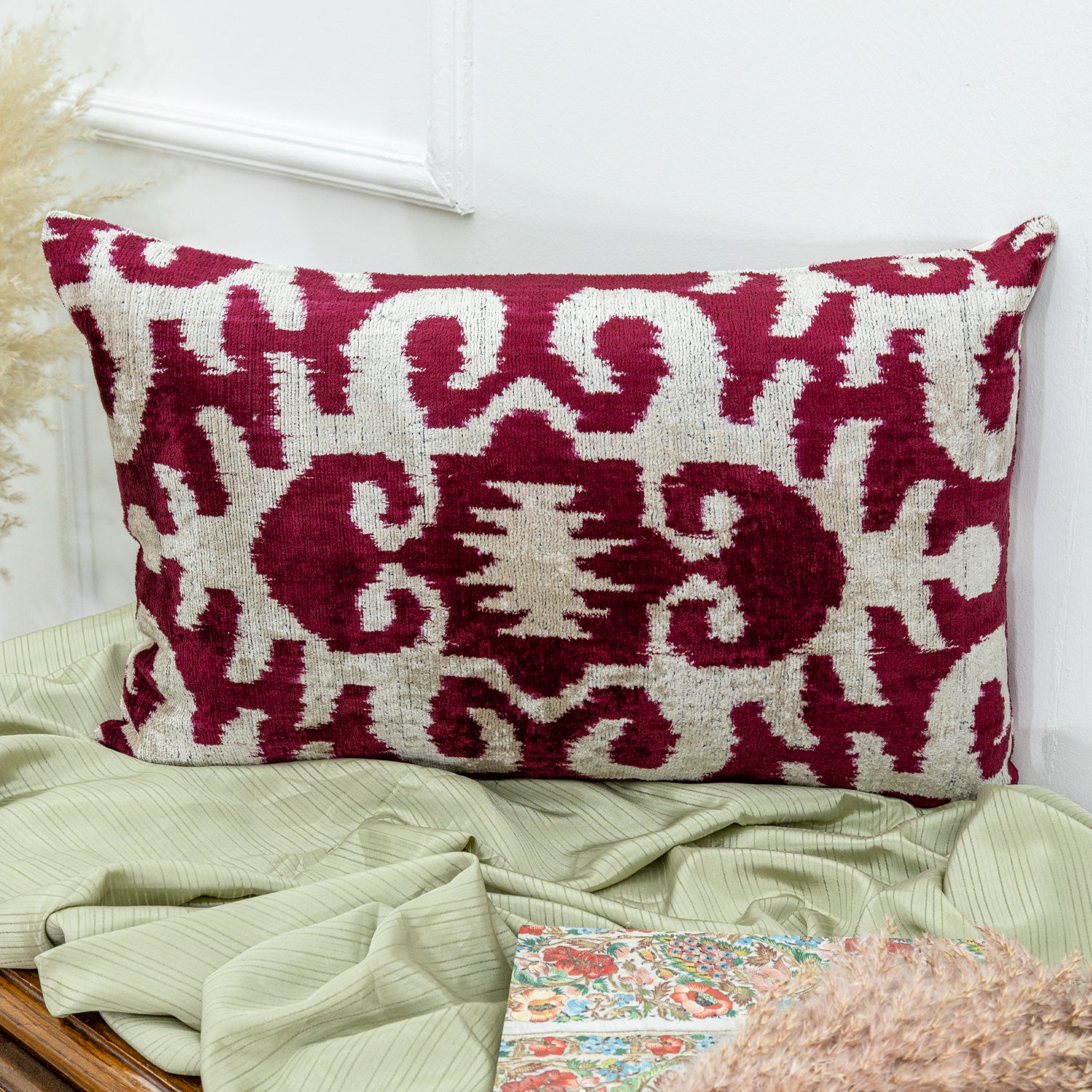 Salvia Dekoratif Çift Taraflı Kırlent 60x40 cm-Yastık & Kırlent-Soho Antiq-NowShopFun