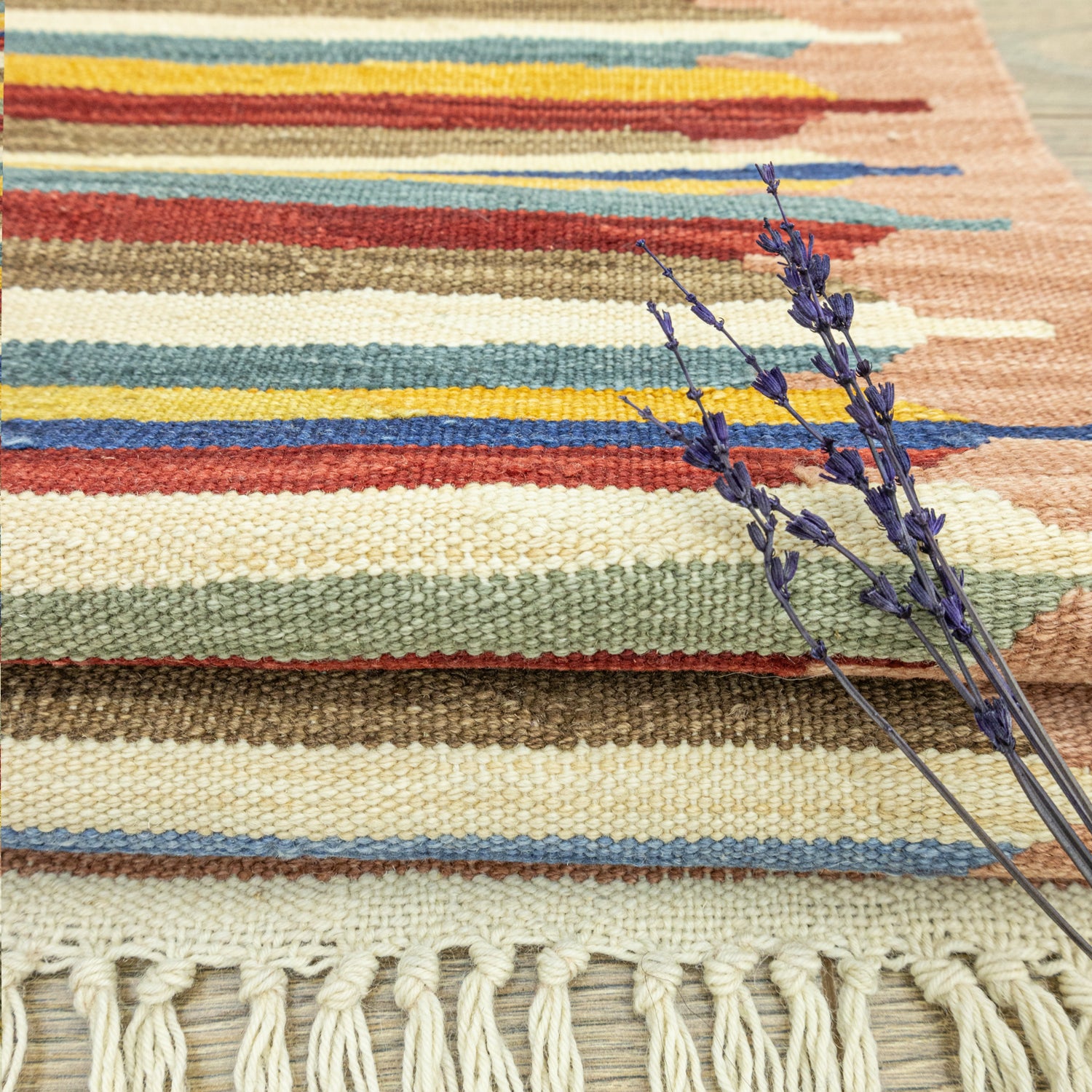 Samuel Çizgili El Dokuma Kilim 110x174 cm