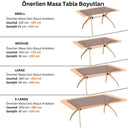 Samyeli Dikdörtgen Masa Ayağı
