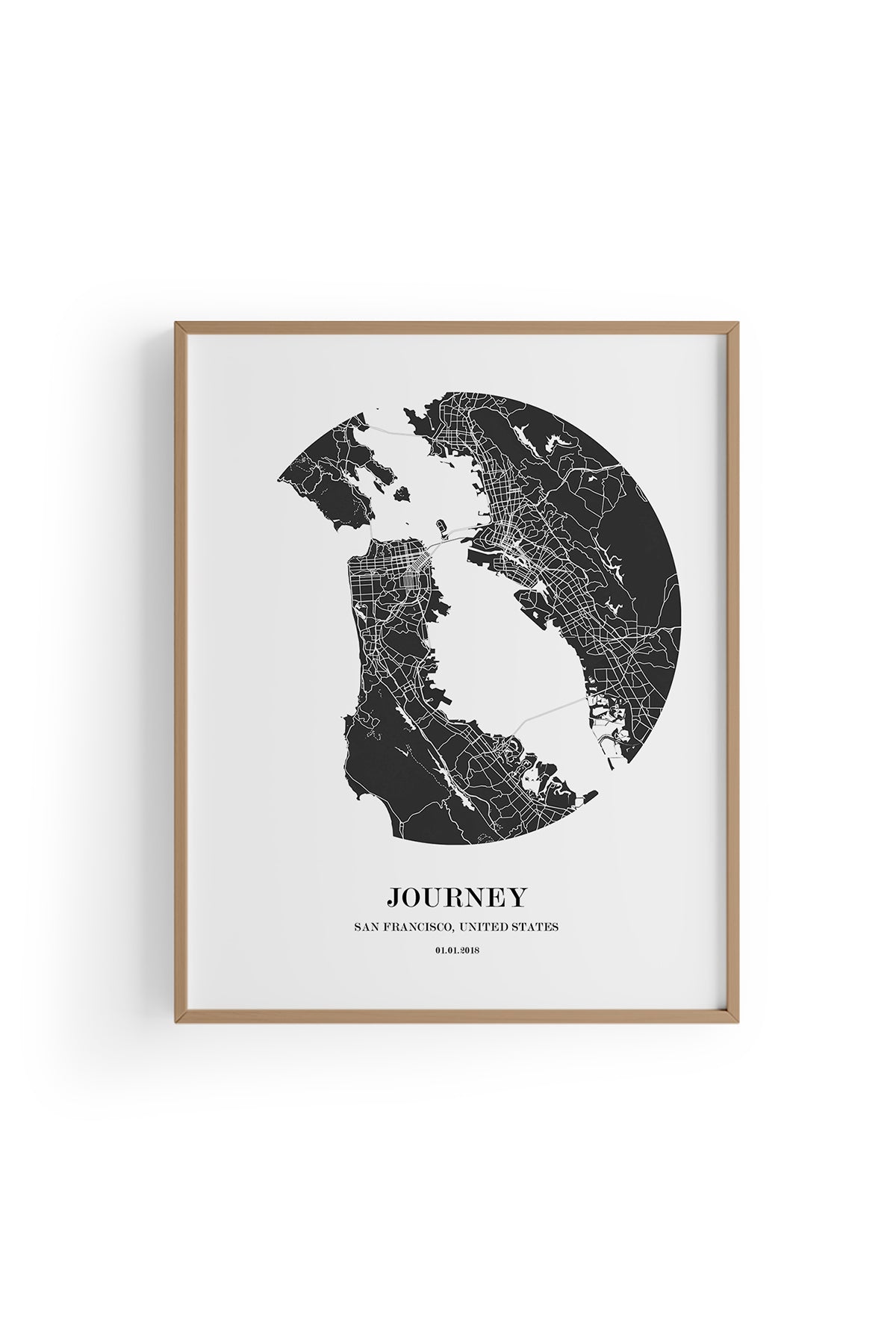 San Francisco Şehir Haritası Poster