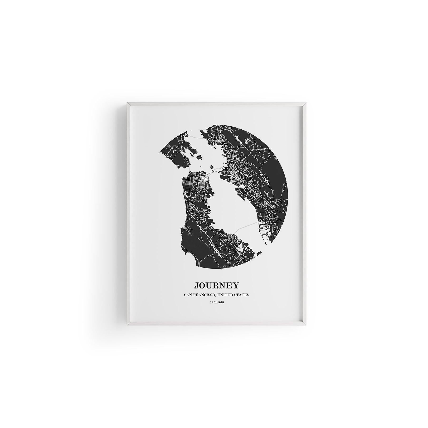 San Francisco Şehir Haritası Poster