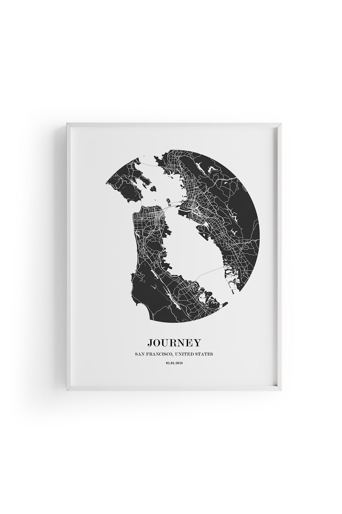 San Francisco Şehir Haritası Poster