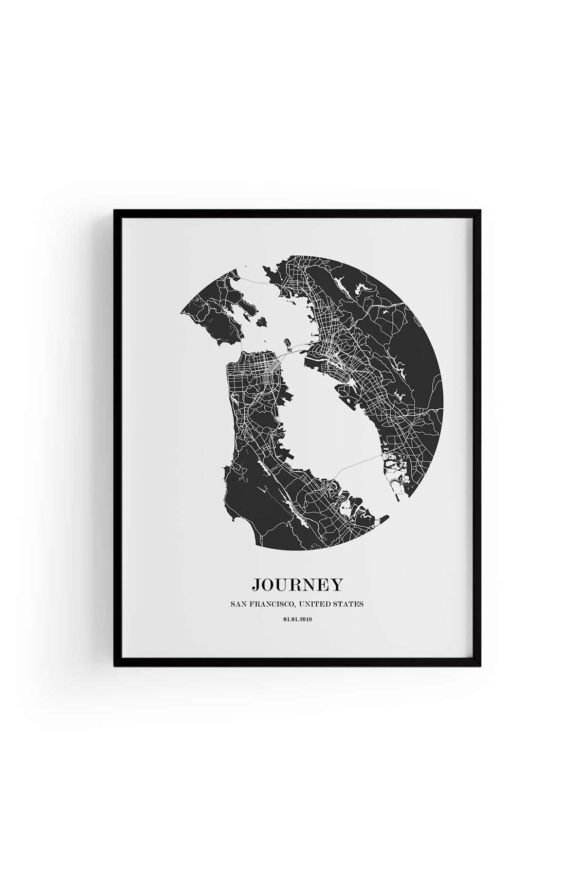 San Francisco Şehir Haritası Poster