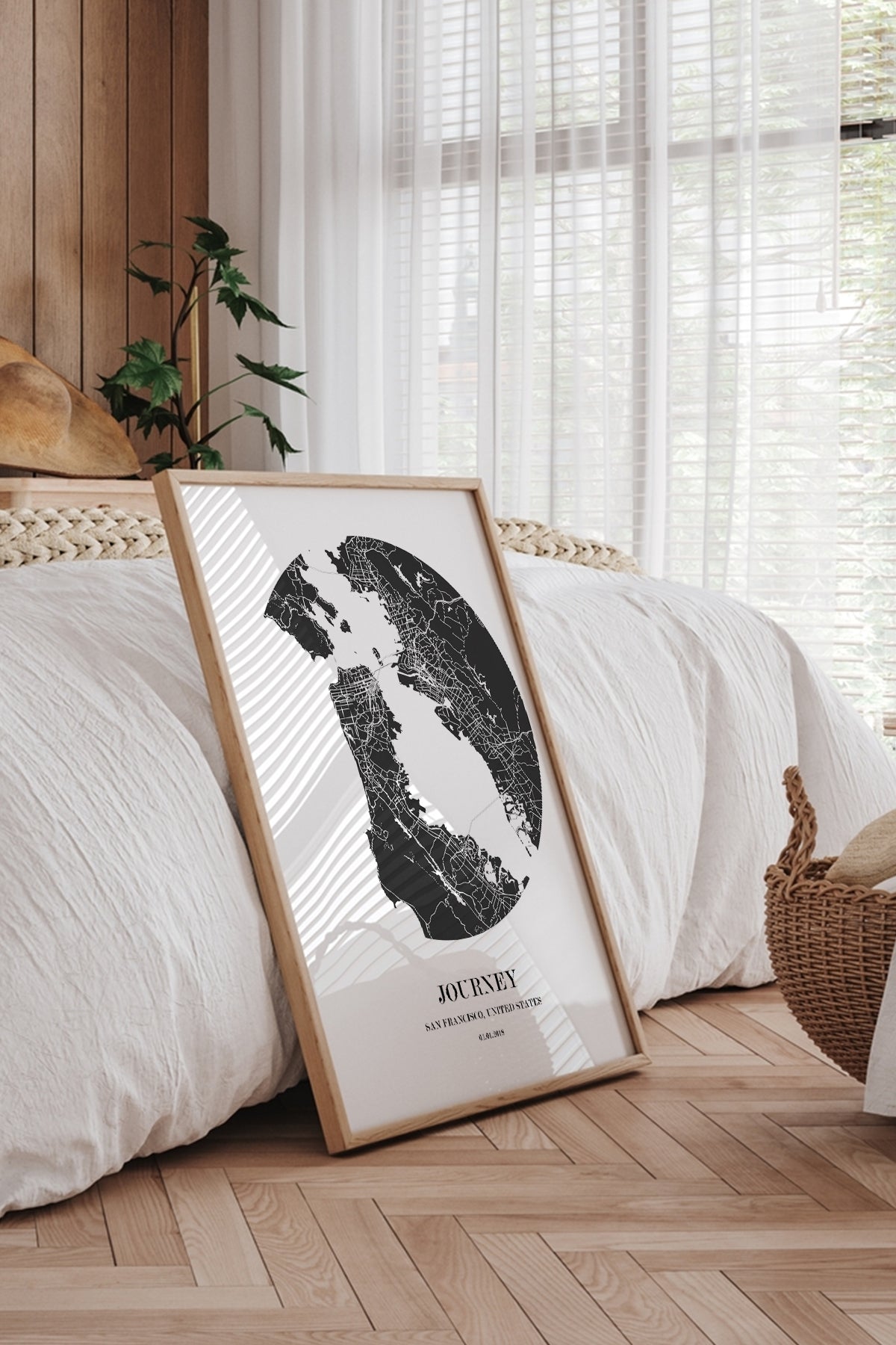 San Francisco Şehir Haritası Poster