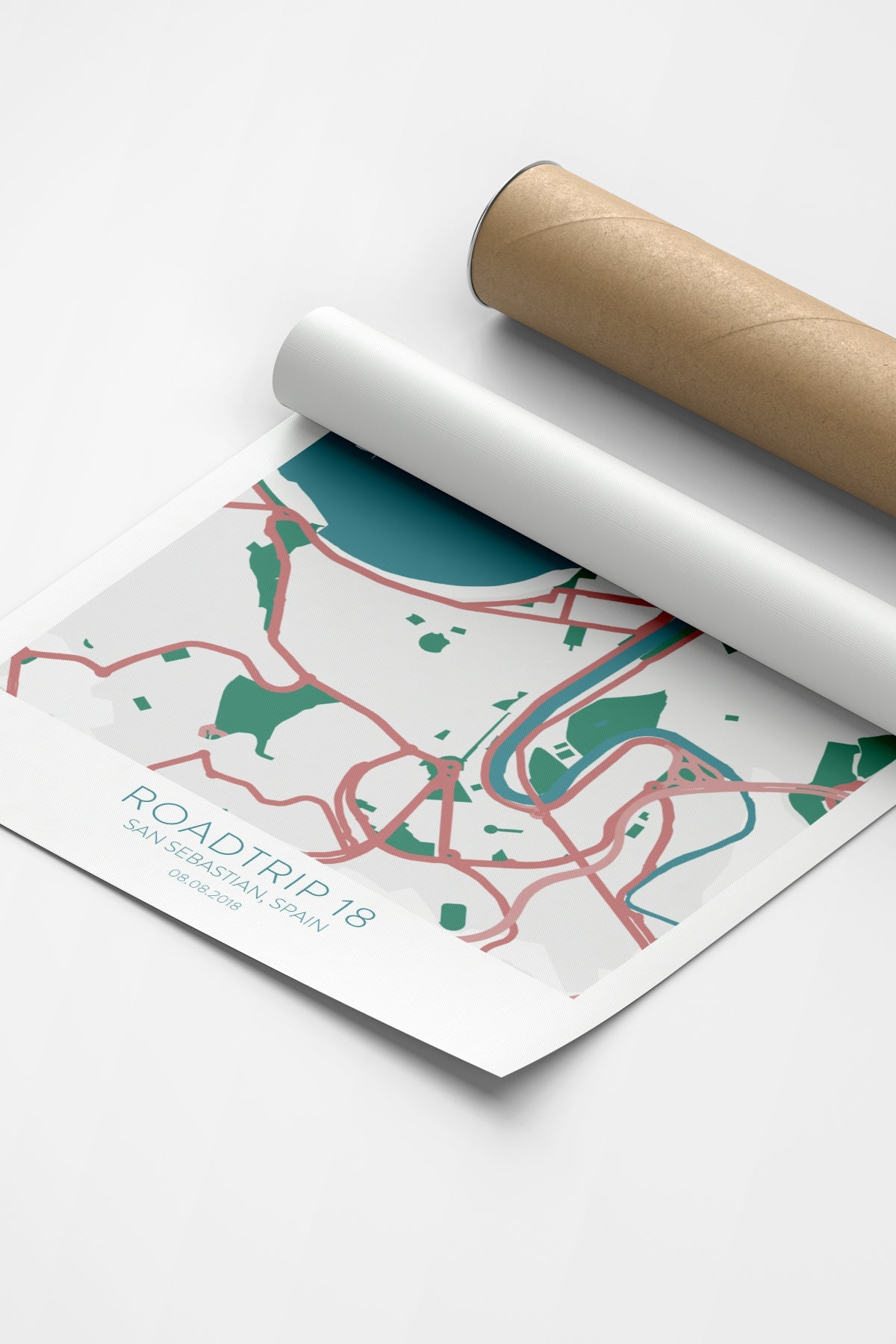 San Sebastian Şehir Haritası Poster