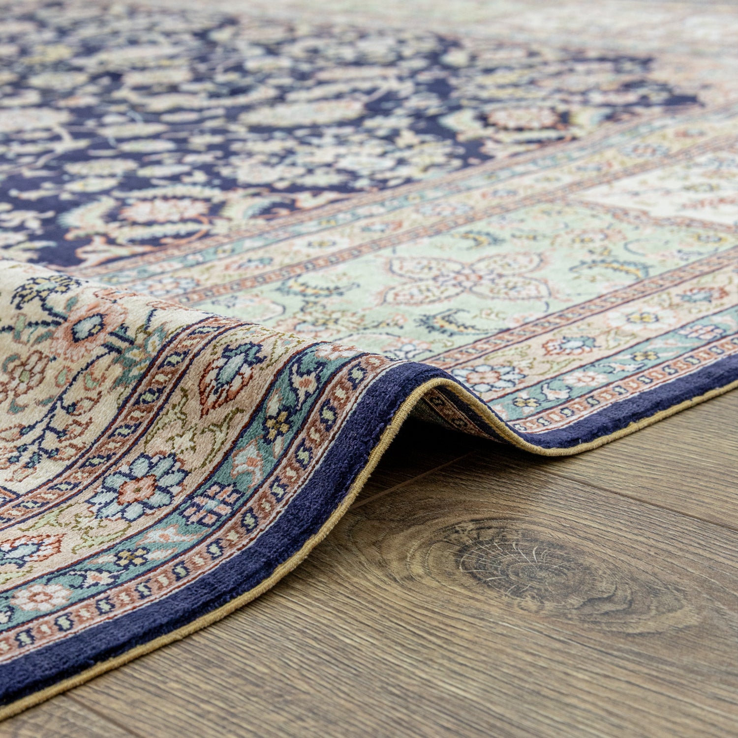 Sandine Madalyon Desenli İpek Halı 184x268 cm