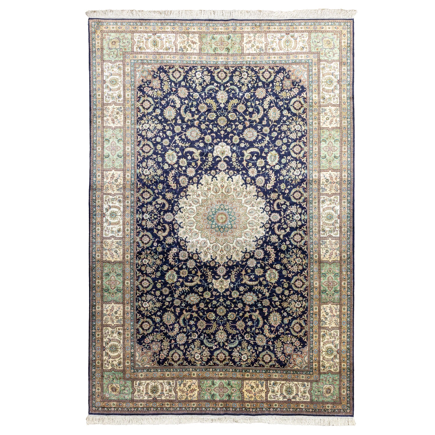 Sandine Madalyon Desenli İpek Halı 184x268 cm