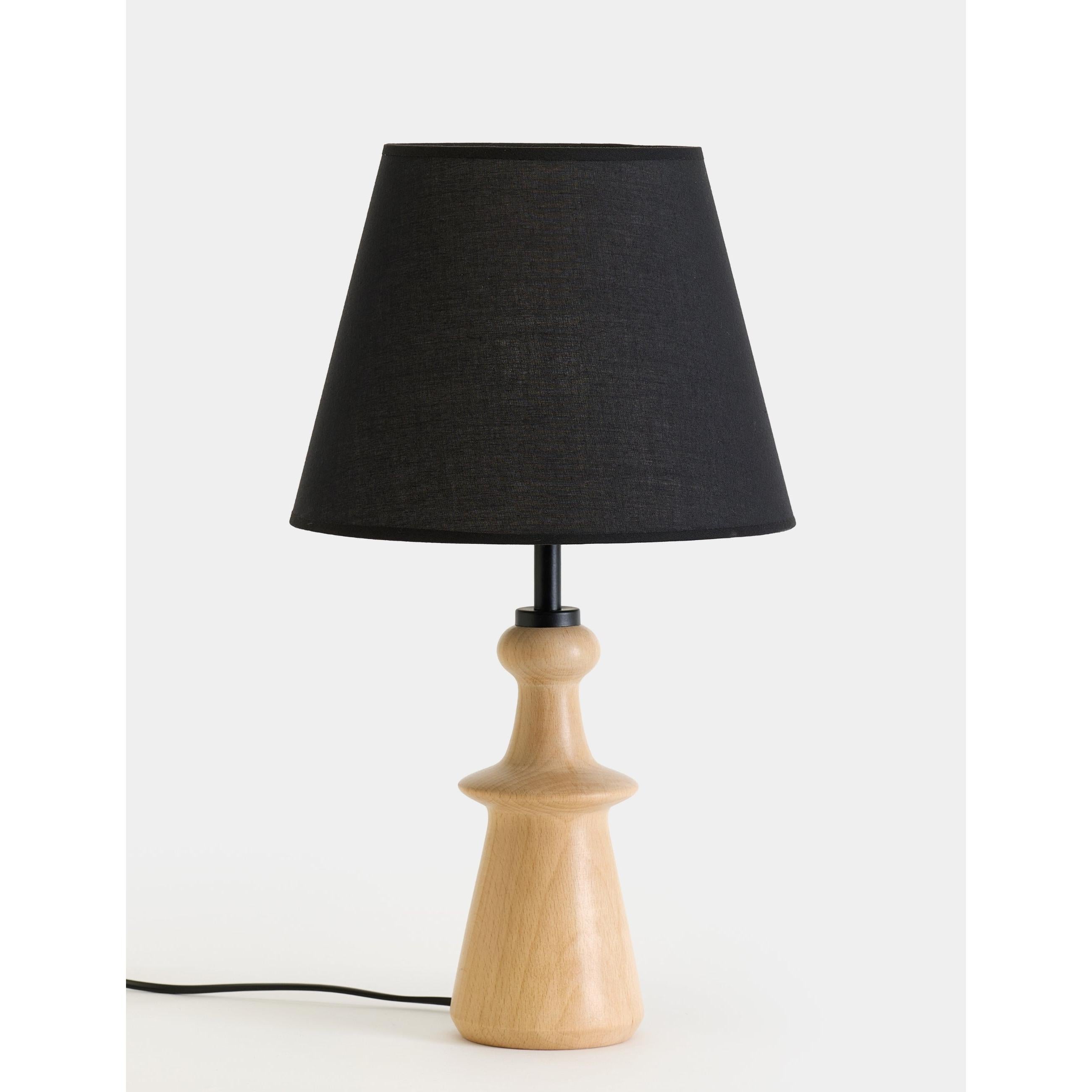 Sandnes Kumaş Şapkalı Ahşap Abajur