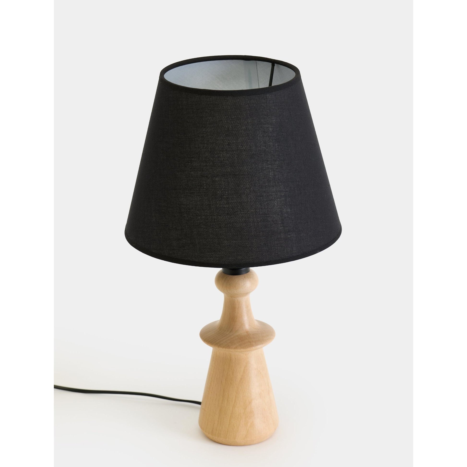 Sandnes Kumaş Şapkalı Ahşap Abajur