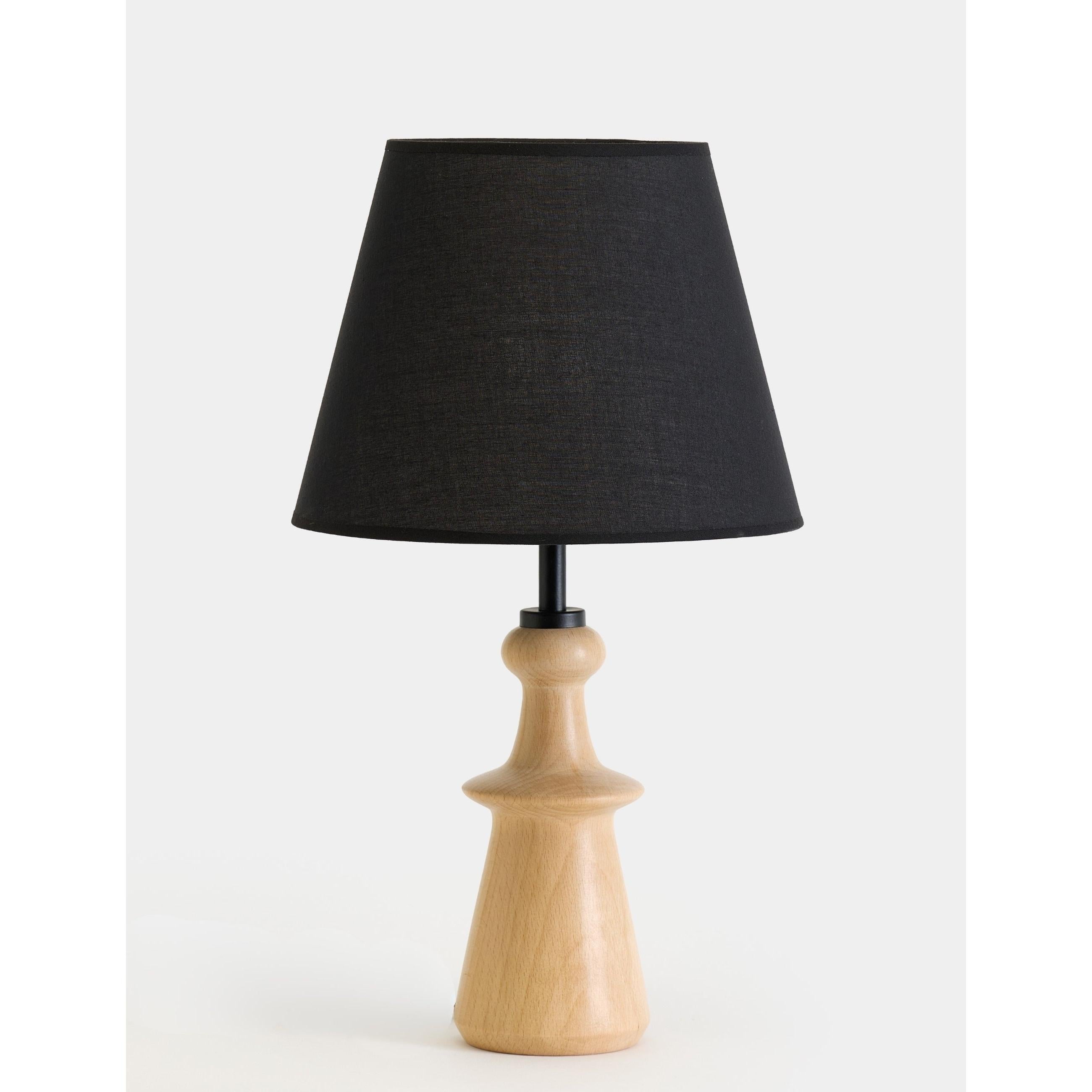 Sandnes Kumaş Şapkalı Ahşap Abajur