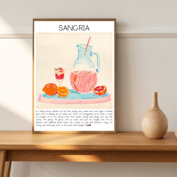 Sangria Cocktail Art Print Tasarım Poster-Tablo-Muff Atelier-21x30cm-NowShopFun