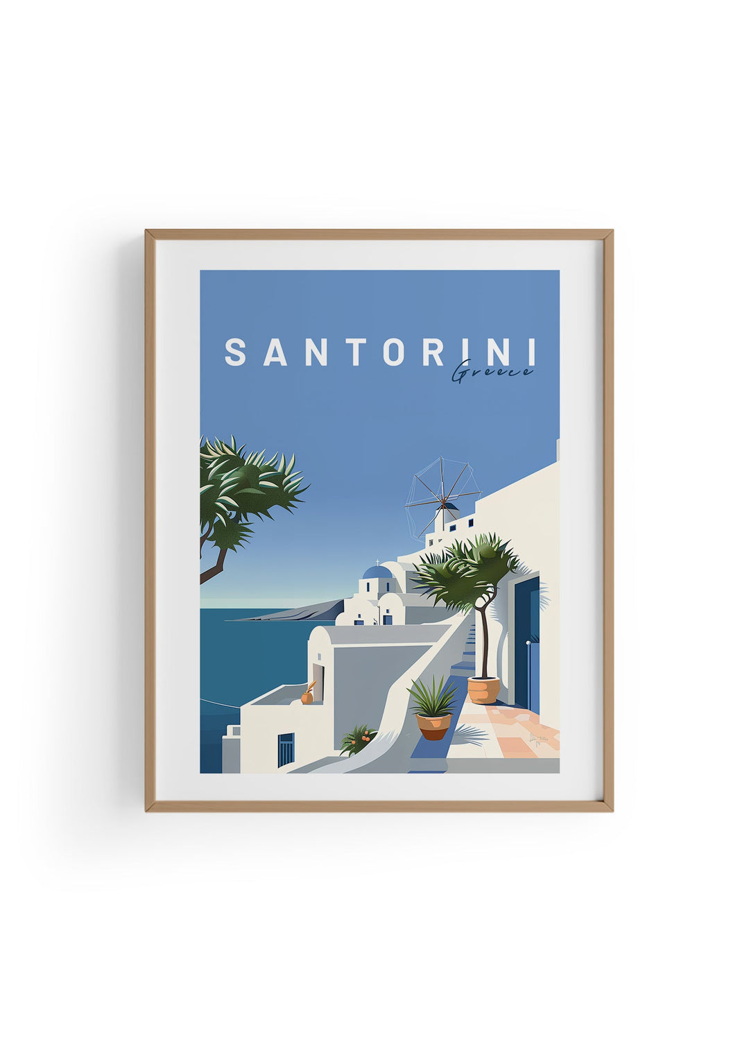 Santorini | Şehir Posteri